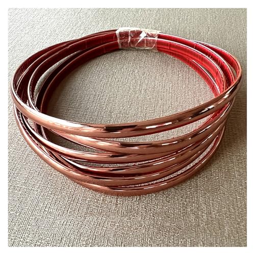 YXXSDP Paneles PVC Pared Adhesivo de pared de lino resistente al desgaste, autoadhesivo, extraíble y fácil de instalar/cortar para cabecero de dormitorio, pared de estudio(Rose Gold W 8mm)