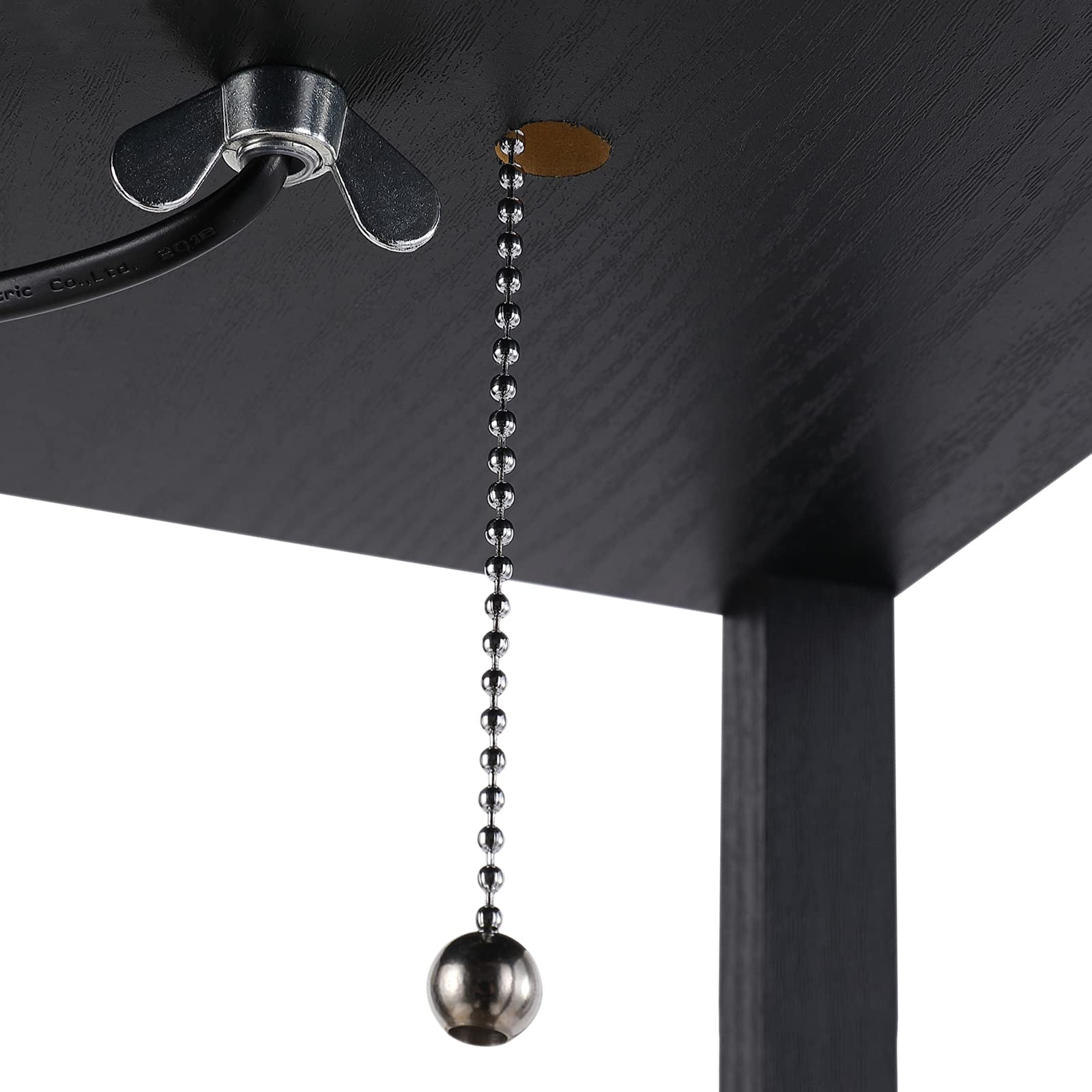 HOMCOM Lampada da Terra 2 in 1 Salvaspazio con 3 Ripiani, Lampada Moderna da Salotto, Soggiorno e Ufficio, Attacco E27, 26 x 26 x 160 cm, Nero Bianco