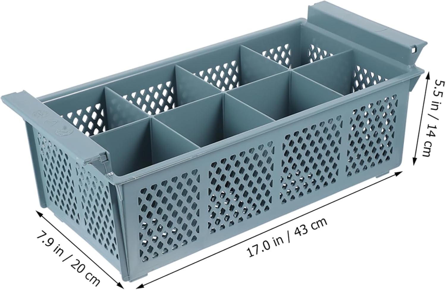 Gadpiparty Compartment Cutlery Basket for Dishwasher Drain Basket for Kitchen Storage and Organization for Silverware and Dishware Cleaning