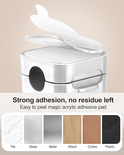 Miniatura 4 de Paquete de 10 organizadores de cables, clips magnéticos para mesita de noche debajo del escritorio, organizador de cables con adhesivo fuerte,