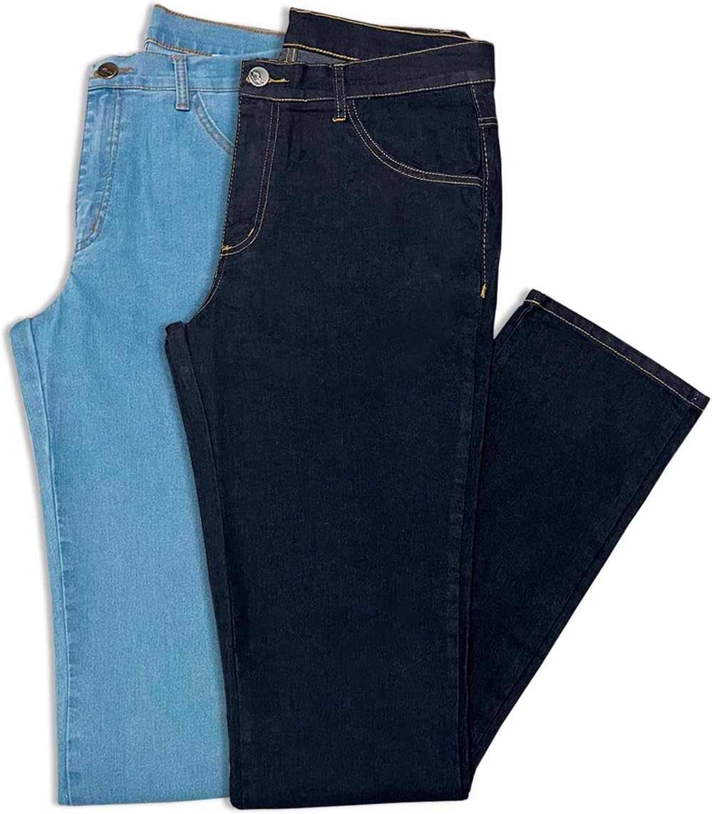 Kit 2 Calças Jeans Masculina Tradicional