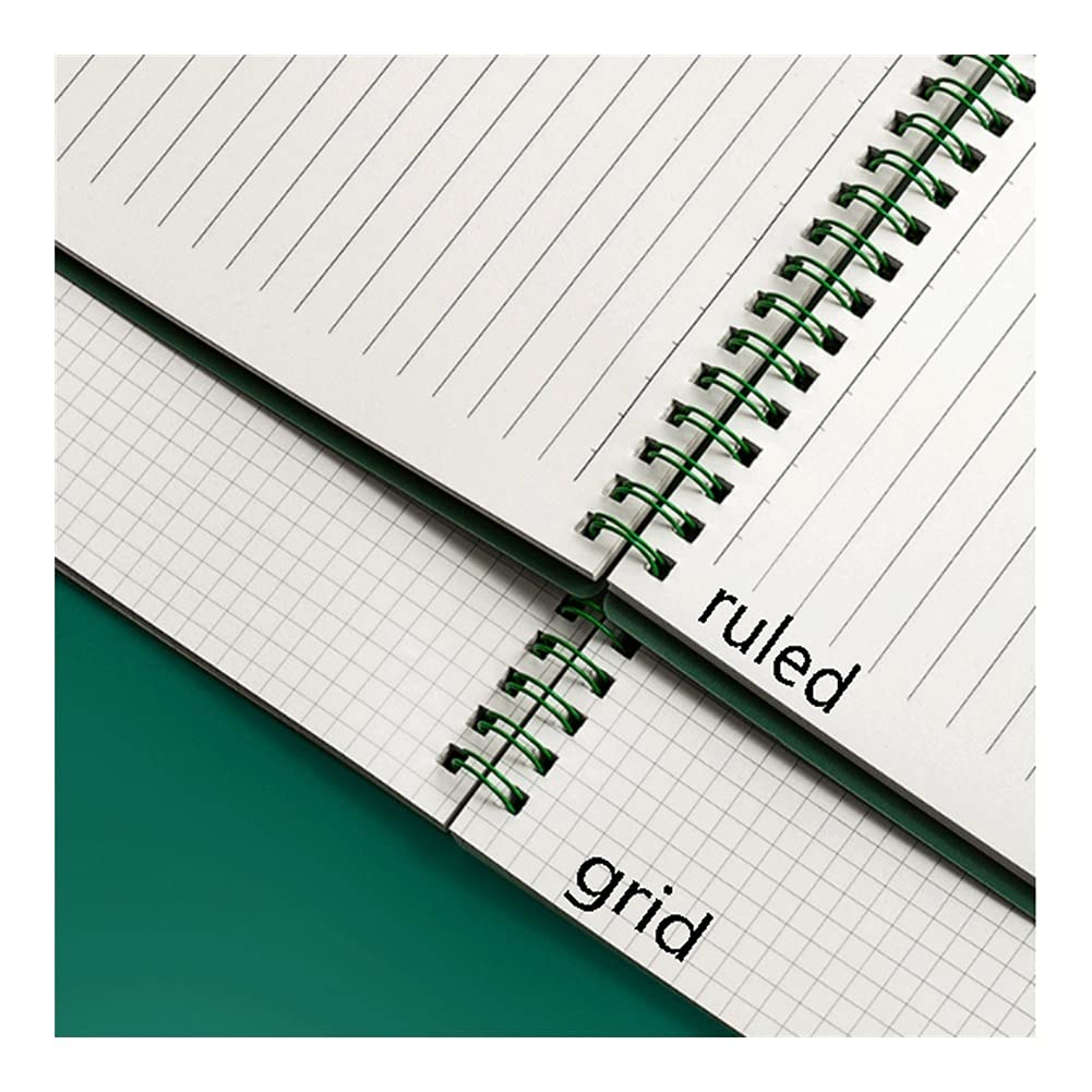 Cahier Notebook, journal de bobine à 4 pack, couverture souple en papier épais de qualité supérieure, 80 feuilles adaptées à l'enregistrement quotidiennement, inspiration et plans bureau de l'école