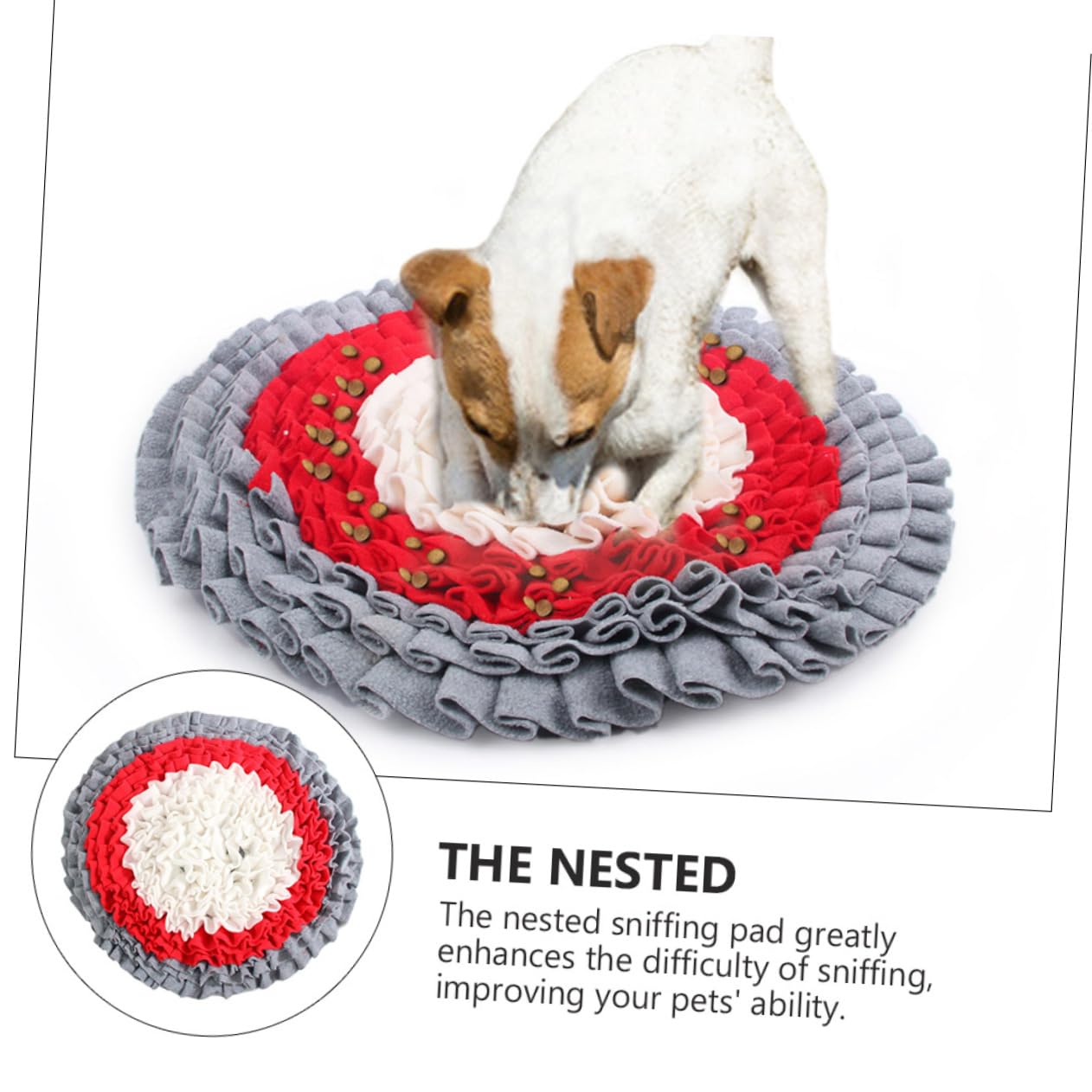 Tapis de Fouille pour Chien, Jouet D’Alimentation Interactif, Toile