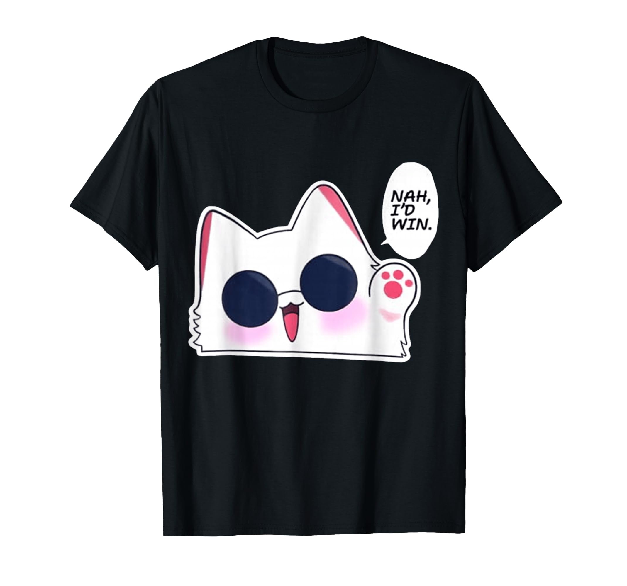 Nah I'd Win Gojo Cat Japanese Meme Funny T-Shirt