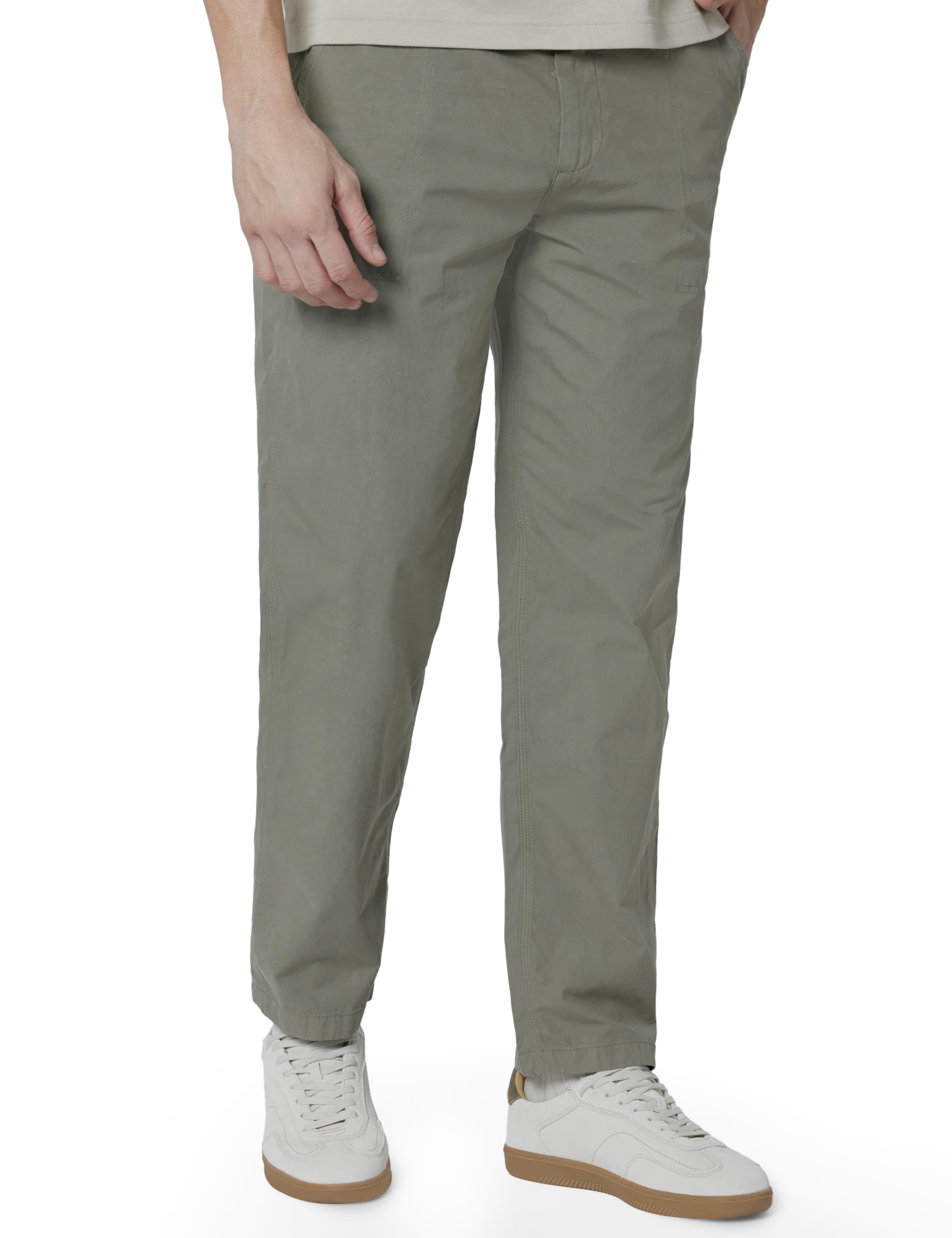 louis philippe Men's Mid Rise Classic Casual Pants-picture-19