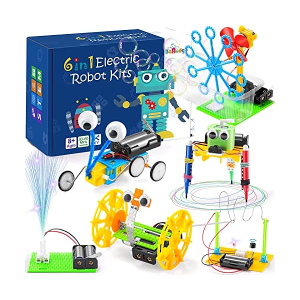 STEM Robotics Science Kits for Kids Age 8-12 8-10, STEM Toys for Boys Girls 6-8, Build Robot Building Kit Science Experiments Engineering Projects STEAM Activities Gifts 6 7 8 Year Old Boy Toys Crafts