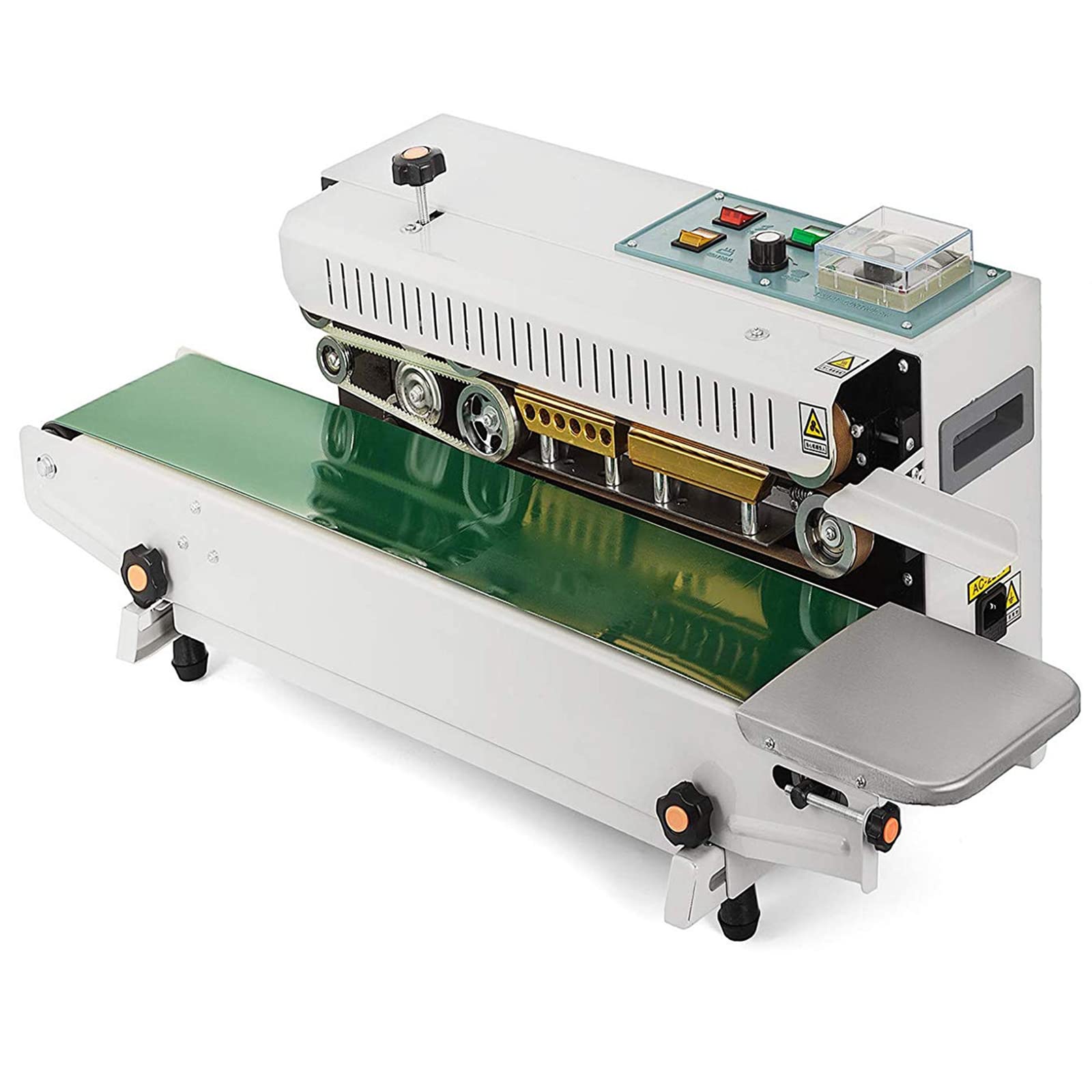 AYCDL Continuous Band Heat Sealer,Plastic Sealer,Automatic Band Sealer w/Digital Temperature Control,Bag Sealer Machine for PVC Bags Films,with Stee