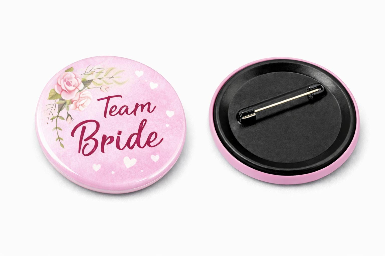 Ladkiwale Team Bride Brooch Badges for Wedding Bride Squad | Set of 15 Laminated Round Badges With Stainless Steel Pin On Backside | Size 2.25x2.25 Inches-image-13