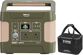 Amazon.co.jp: EEIVOL ポータブル電源 リン酸鉄リチウム 515Wh