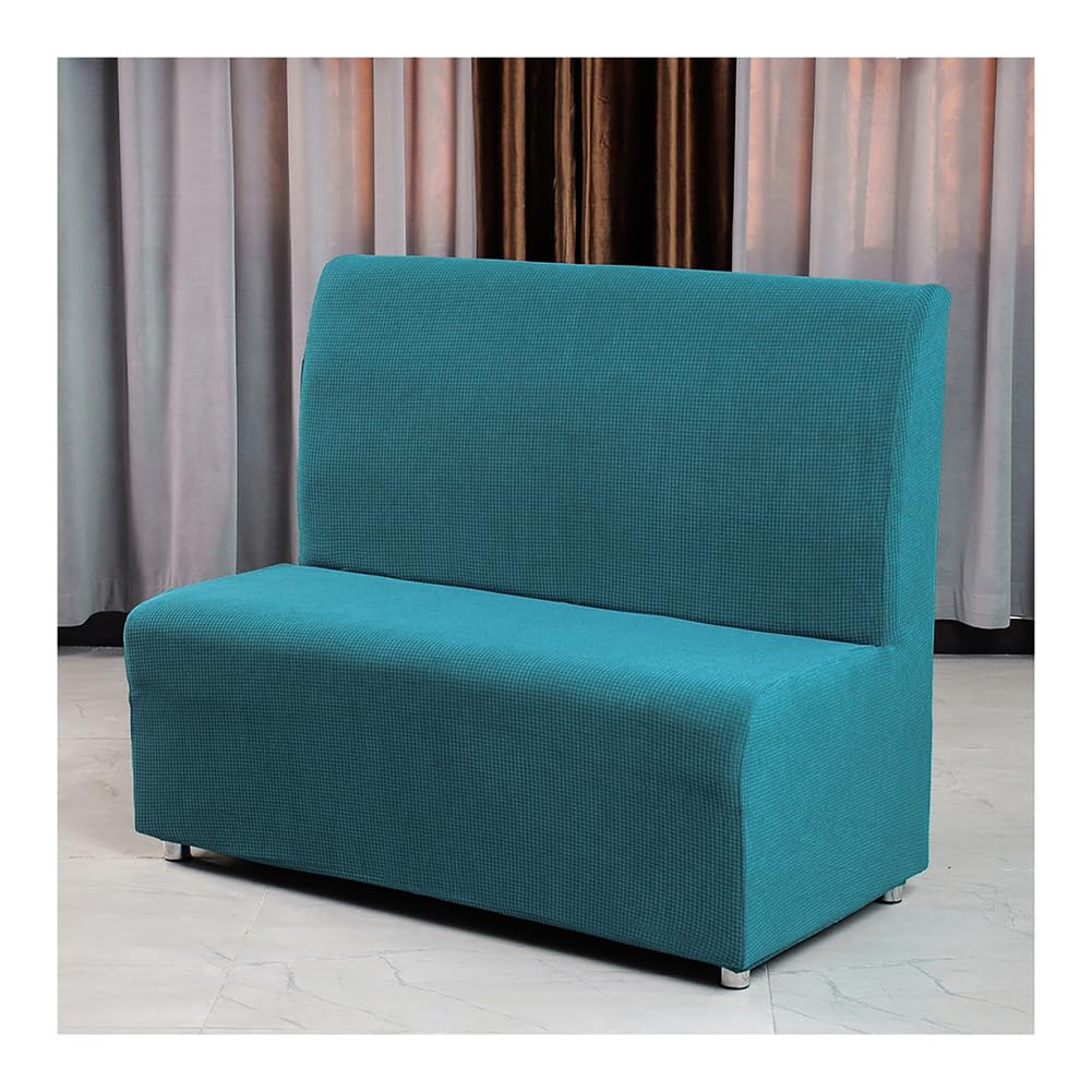 Mswborml Non-Slip Futon Covers Slipcovers with Elastic Bottom, Dustproof Armless Sofa Card Seat Cover Stretch Settee Loveseat Couch Bed Covers Protector Slipcovers for Hotels, Bars