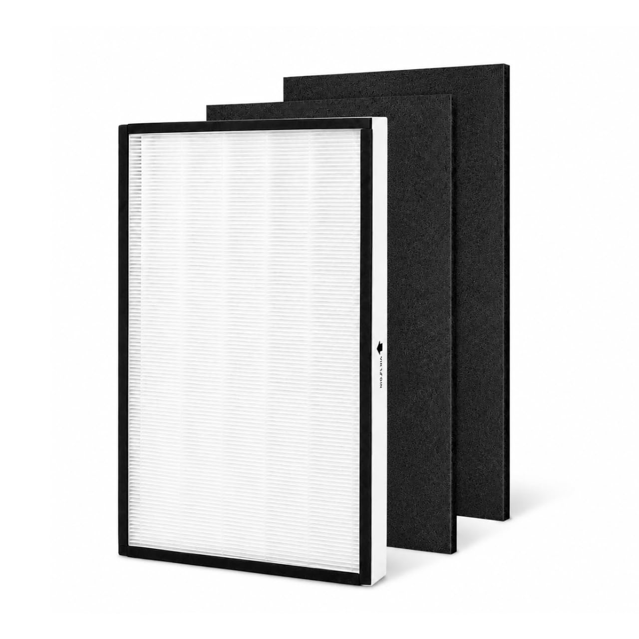 Nispira 83195 Replacement Filter Compatible with Kenmore 83254, 83396, 85254 & F-K3 Air Purifiers, Includes 1 True HEPA Filter and 2 Activated Carbon Pre-Filters, 1 Set