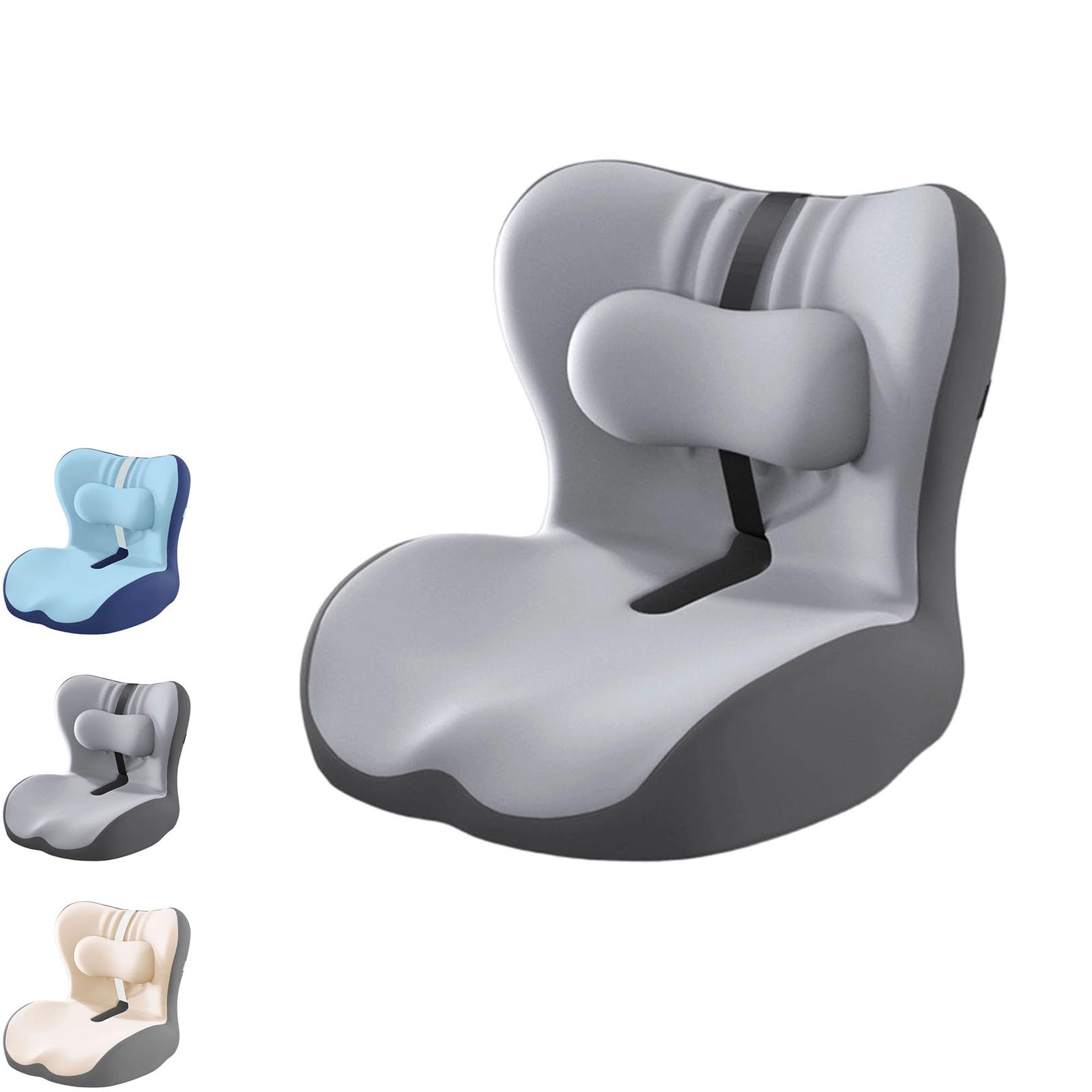 Coussin de siège ergonomique avec soutien lombaire, coussin de chaise de bureau pour le confort du dos et des fesses, coussin de siège en mousse à mémoire de forme haute densité pour voiture et usage