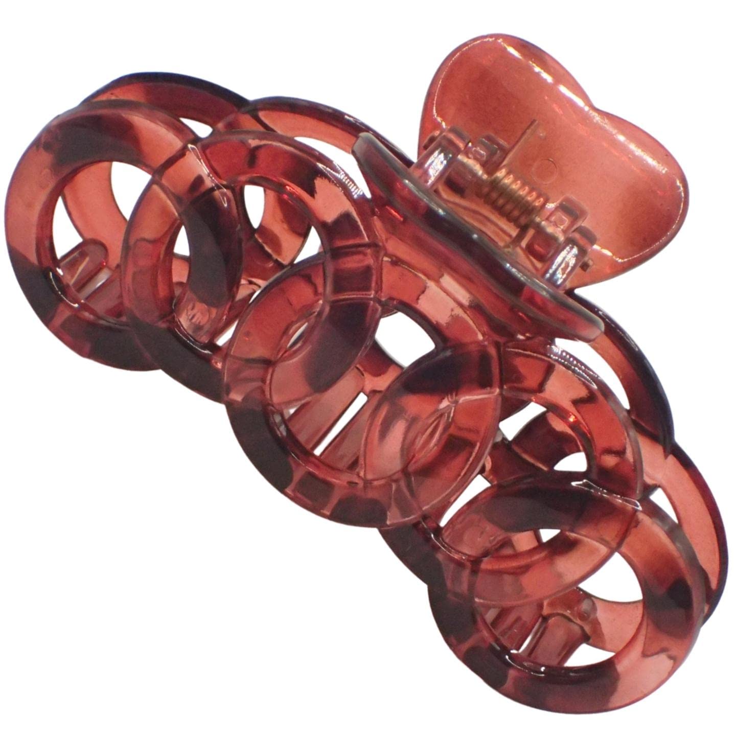Topkids Accessories 9cm Black or Brown Tort Hair Claw Clip, Detailed Hair Claw for Women & Girls, Thick Hair Claw - Image 3
