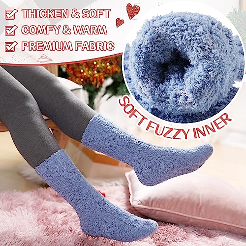Eyean Womens Fuzzy Socks Soft Warm Fluffy Winter Sleep Thermal Plush Casual Cozy Home Socks3