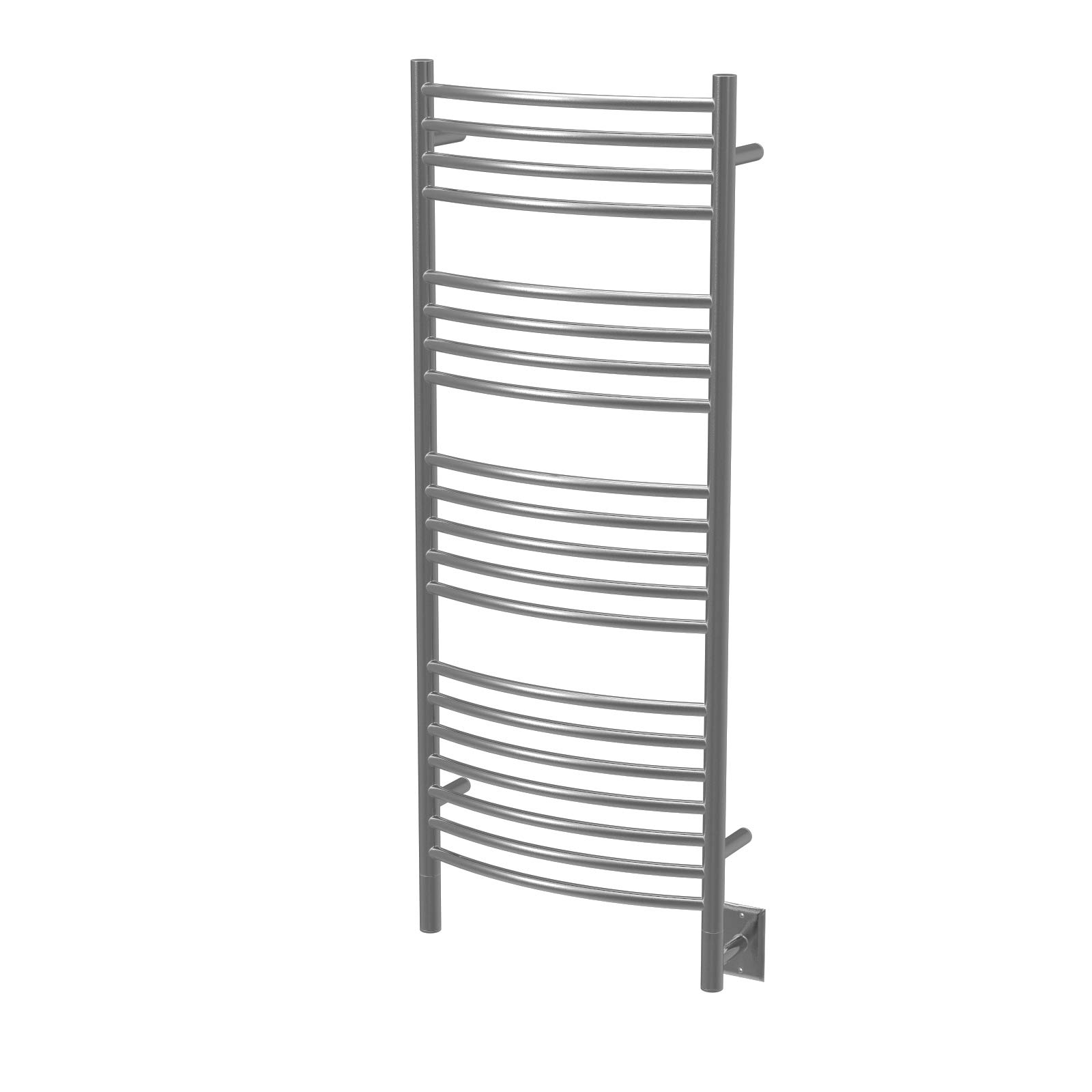 Amba Jeeves DCB Model D-Curved 20-Bar Hardwired Towel Warmer in Brushed