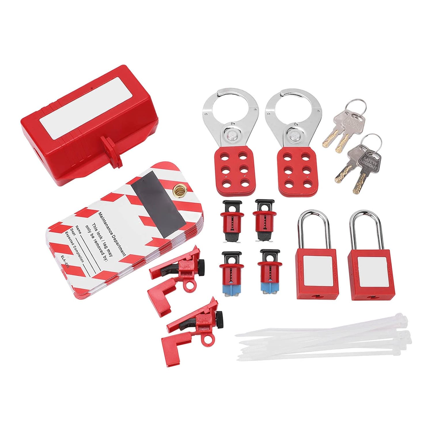Yctze Industrial Grade Lockout Tagout Kit with Safety Padlock and Loto for Electrical Circuit Breaker