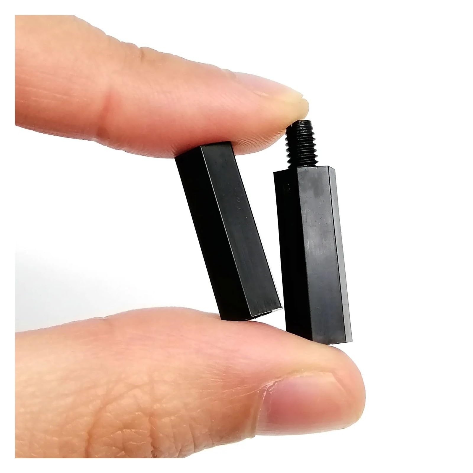 445/1300 Stück M2,5 M3 M4 schwarzer Kunststoff-Nylon-isolierter