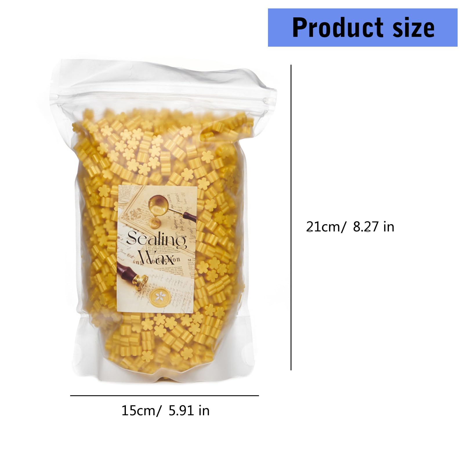 PANGBOER 500 g ceralacca Perline a Forma ceralacca Perline Sigillo per Timbro abbellimento Artigianale sigillatura