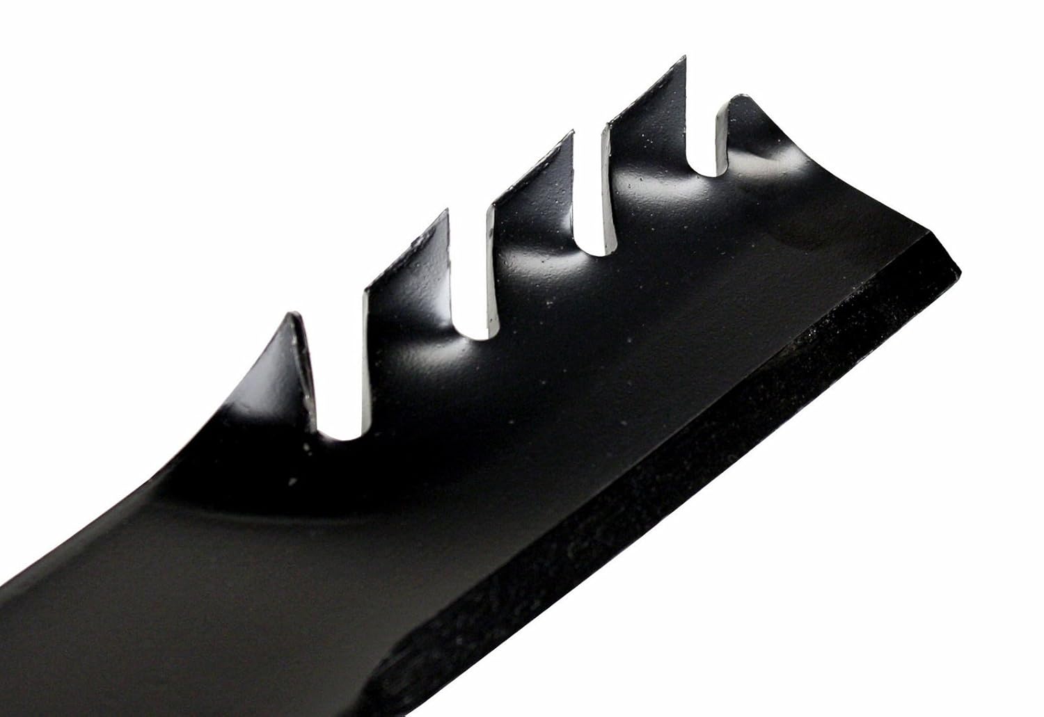 USA Mower Blades (6 CMB022BP Toothed High Lift Blade Fit Scag Husqvarna Toro 48108 481707 481711 48185 482462 Length 18in. Width 2 1/2in. Thickness .240in. Center Hole 5/8in. 36 50 52 54in. Deck