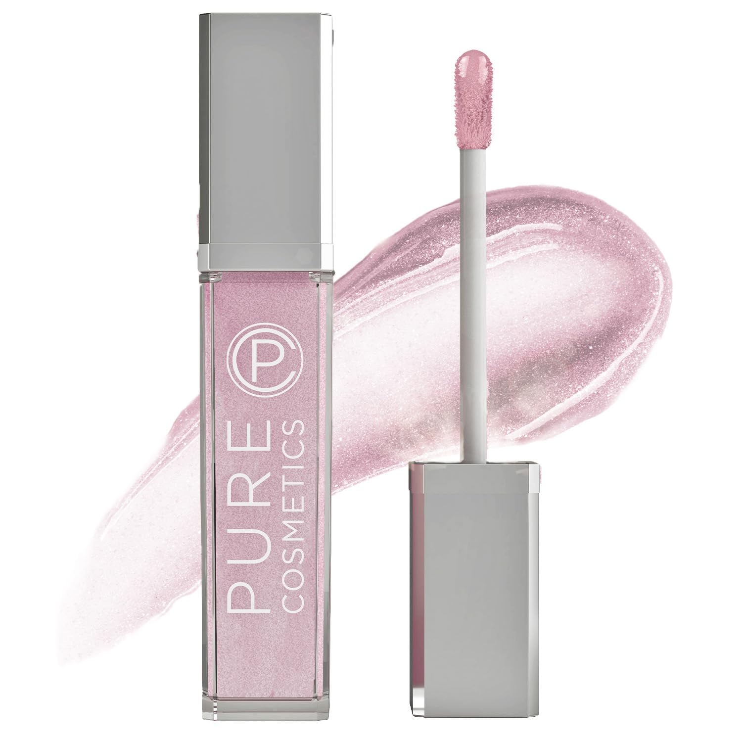 Pure CosmeticsPure Illumination Natural Hydrating Lip Gloss Push Button Light Up with Mirror - Shimmer, 0.30 fl. oz. / 9 ml