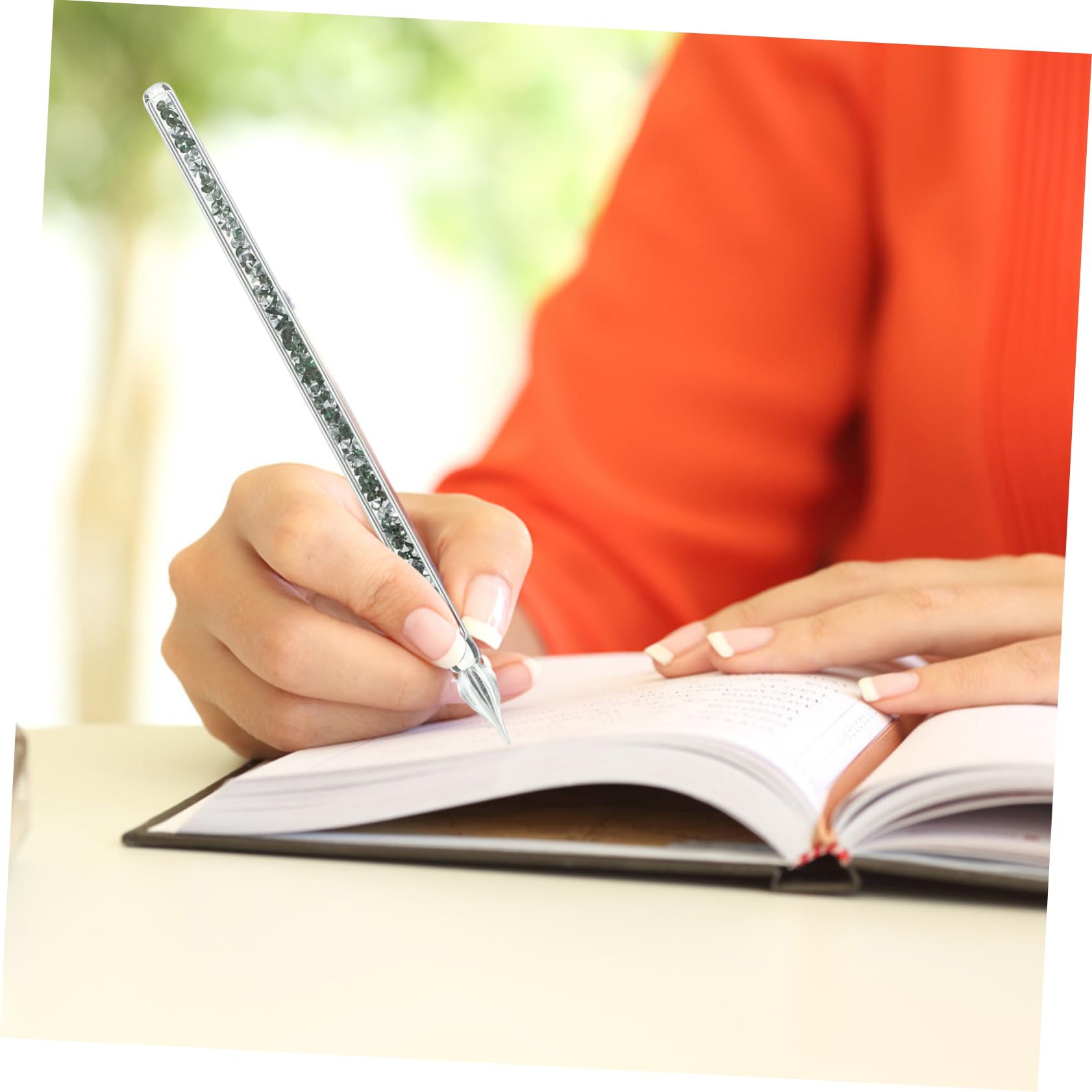 HOMSFOU 5 Sätze Kalligraphie Glasstifte Teiliges Dip Pen Eleganter Kristallstift Für Kreative Schreibarbeiten Für Familie Freunde Und Kollegen 4 Stück * 5
