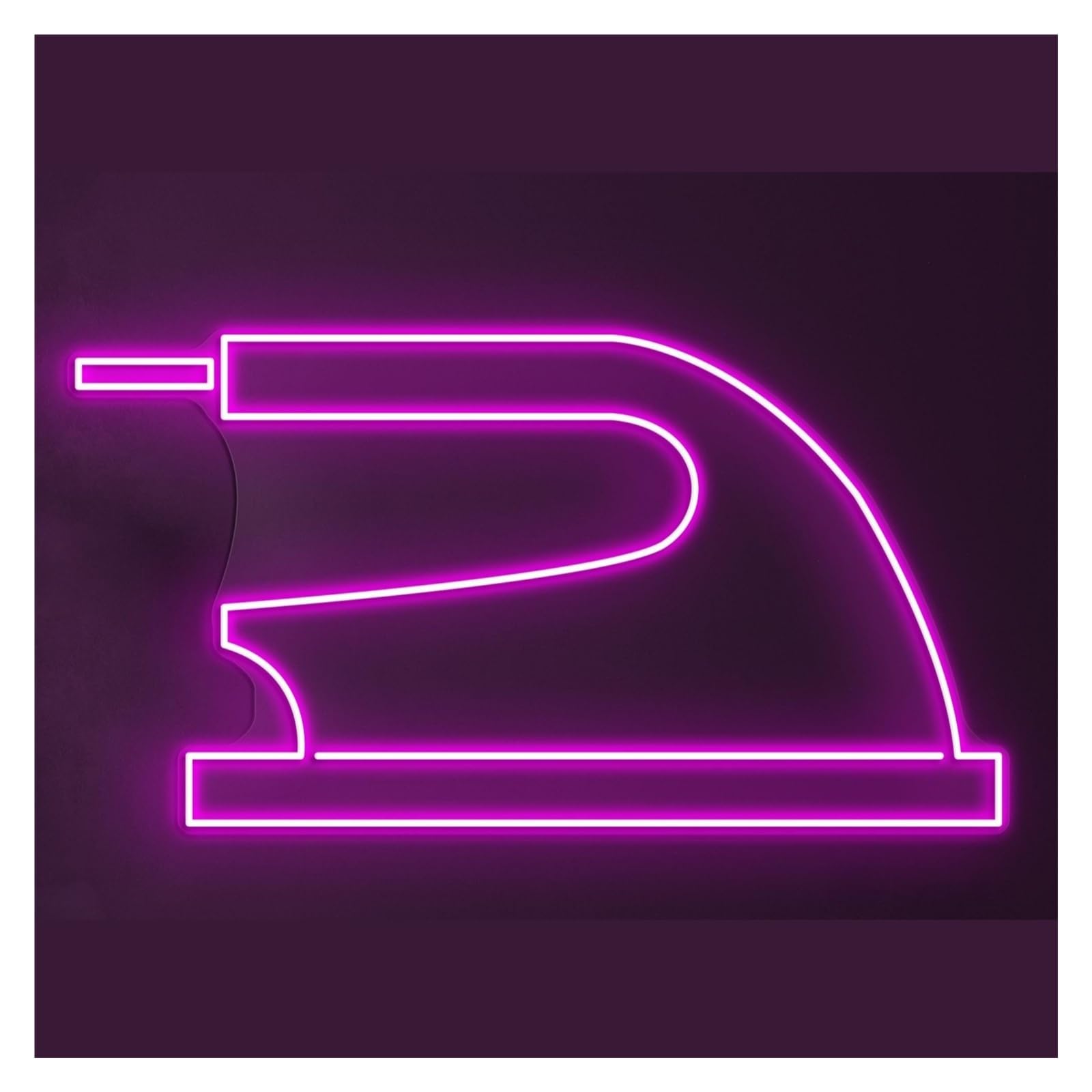RONGCH Hanging Art Signs Iron Neon Sign LED Light Electric Press Wall Art Laundry Electronics Dry Clean Decor Storefront Window Display Business Entrance 48cm(Style E)