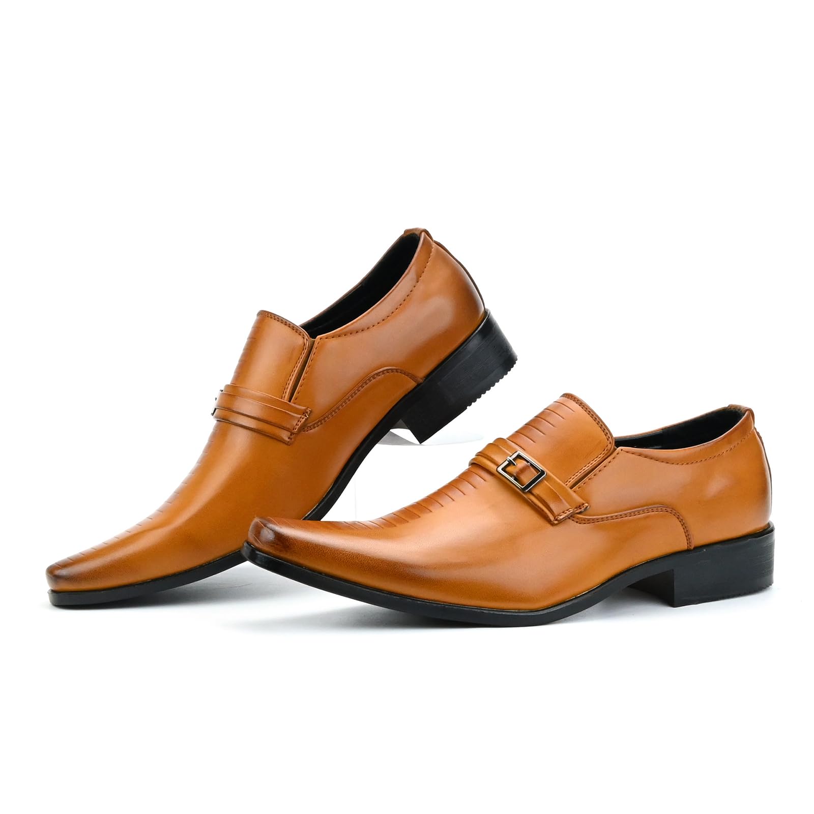 Zapatos De Vestir para Hombre Cómodos Zapatos Oxford De Piel Sintética Mocasines Ligeros De Vestir para La Oficina Bodas Y La Iglesia