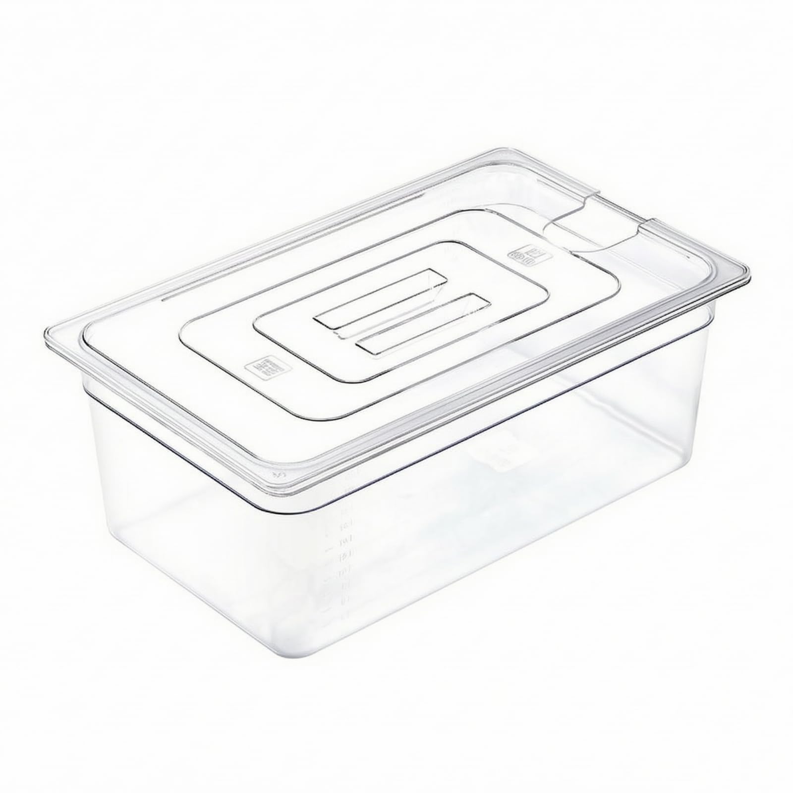Contenitore Sous Vide Grande | Resistente Al, Contenitore per Sous sottovuoto Coperchio, Professionale, Vasca per Cottura a Bassa Temperatura, 25L