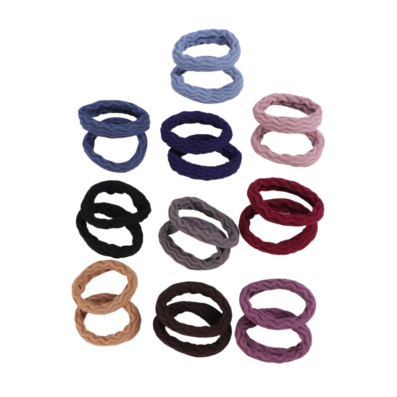 20pcs Hair Ribbons Women Hair Ponytail Holders Women Hair Band Girl Hair Ties 20 Piece Set Elastic C104