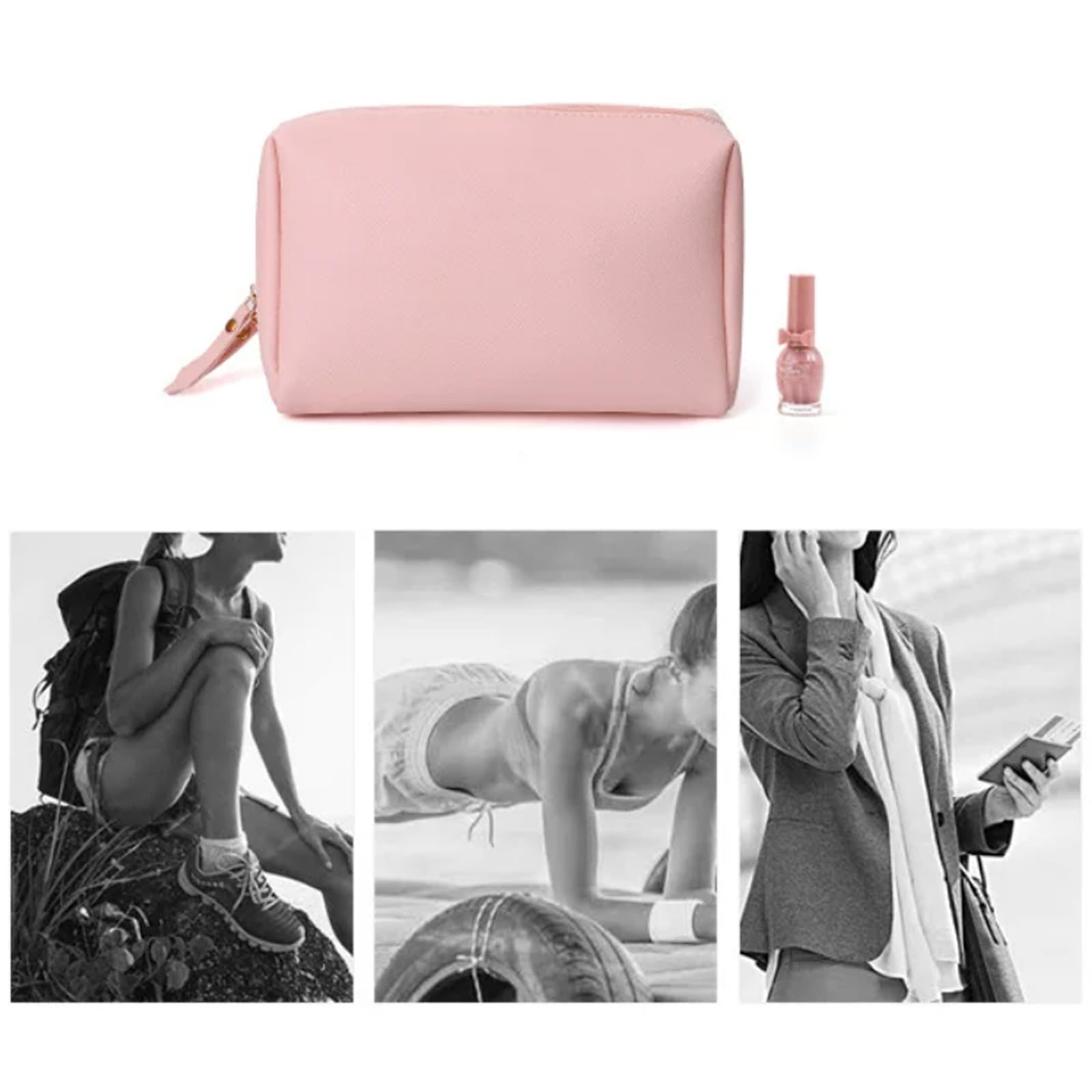 Borse Giornaliere, Beauty Case da Viaggio Donna, Multifunzionale Doppio Strato, Ideale per Il Bagaglio a Mano I Weekend Fuori Porta, Cerniera Doppio Cursore, Facile Accesso(Daisy)