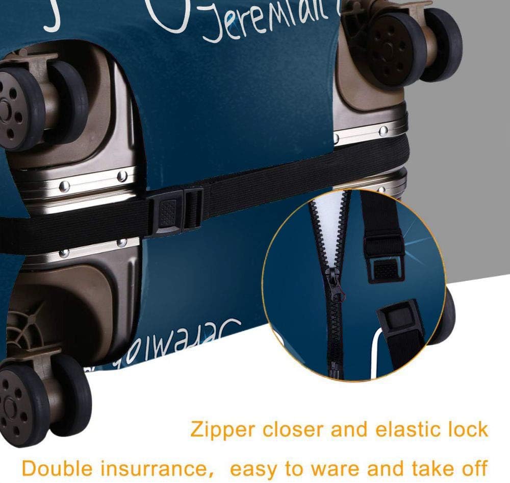 review Moslion Christian Lettering Travel Luggage Cover Bible Quote Verse God Has A Great Plan For Your Life Protector Washable Baggage Covers (L (for 25-28 inch luggage)