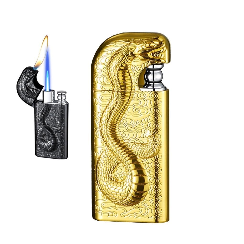 JOKER D STAINLESS #02　&FIREBALL-F- Amazon.com: AXIASUO Direct-fire Double-fire Lighter