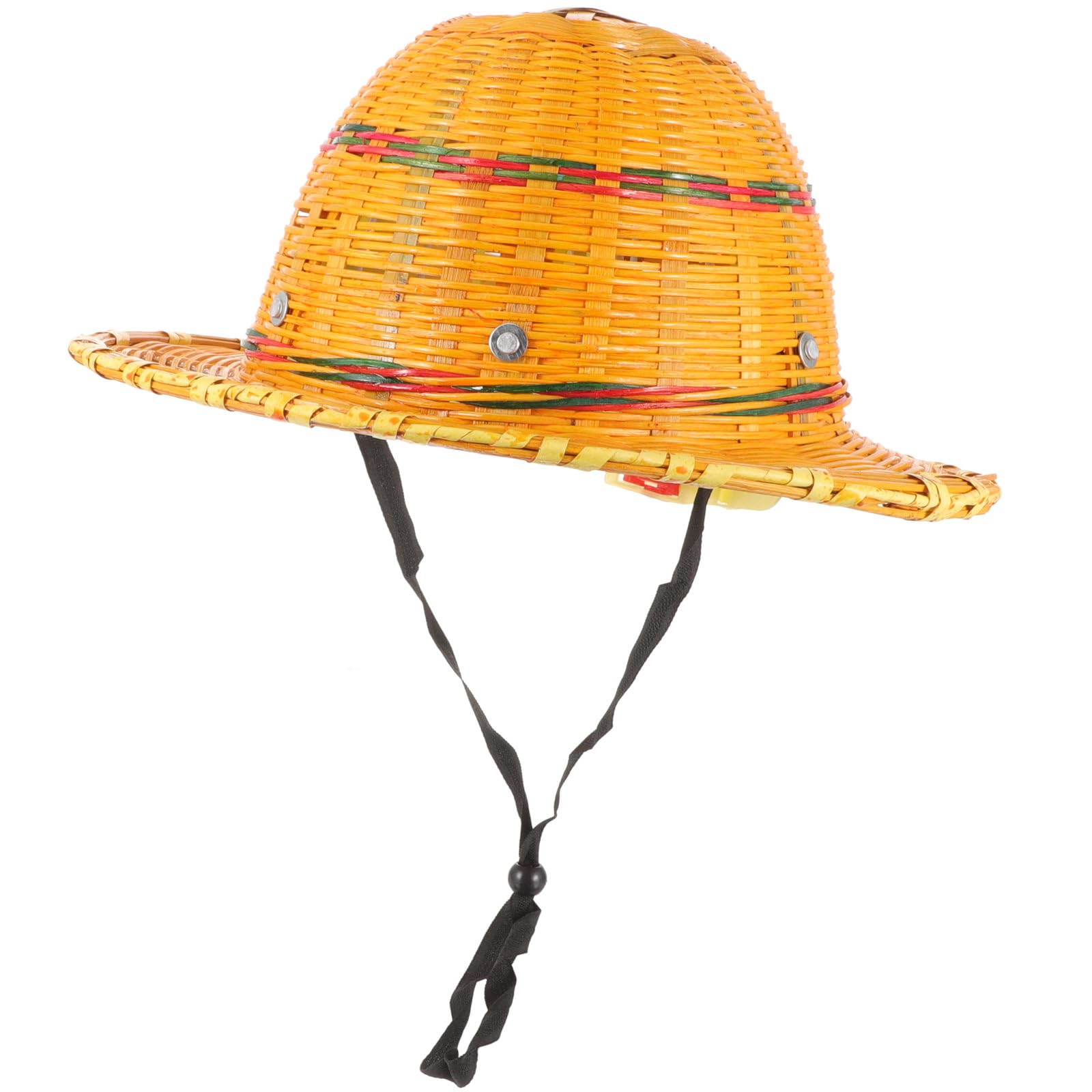 Sosoport Atmungsaktiver Schutzhelm aus Bambusgewebe mit Kurzem Schirm und Sonnenschutz für Arbeitsschutz Baustellen und Sommeratmosphäre