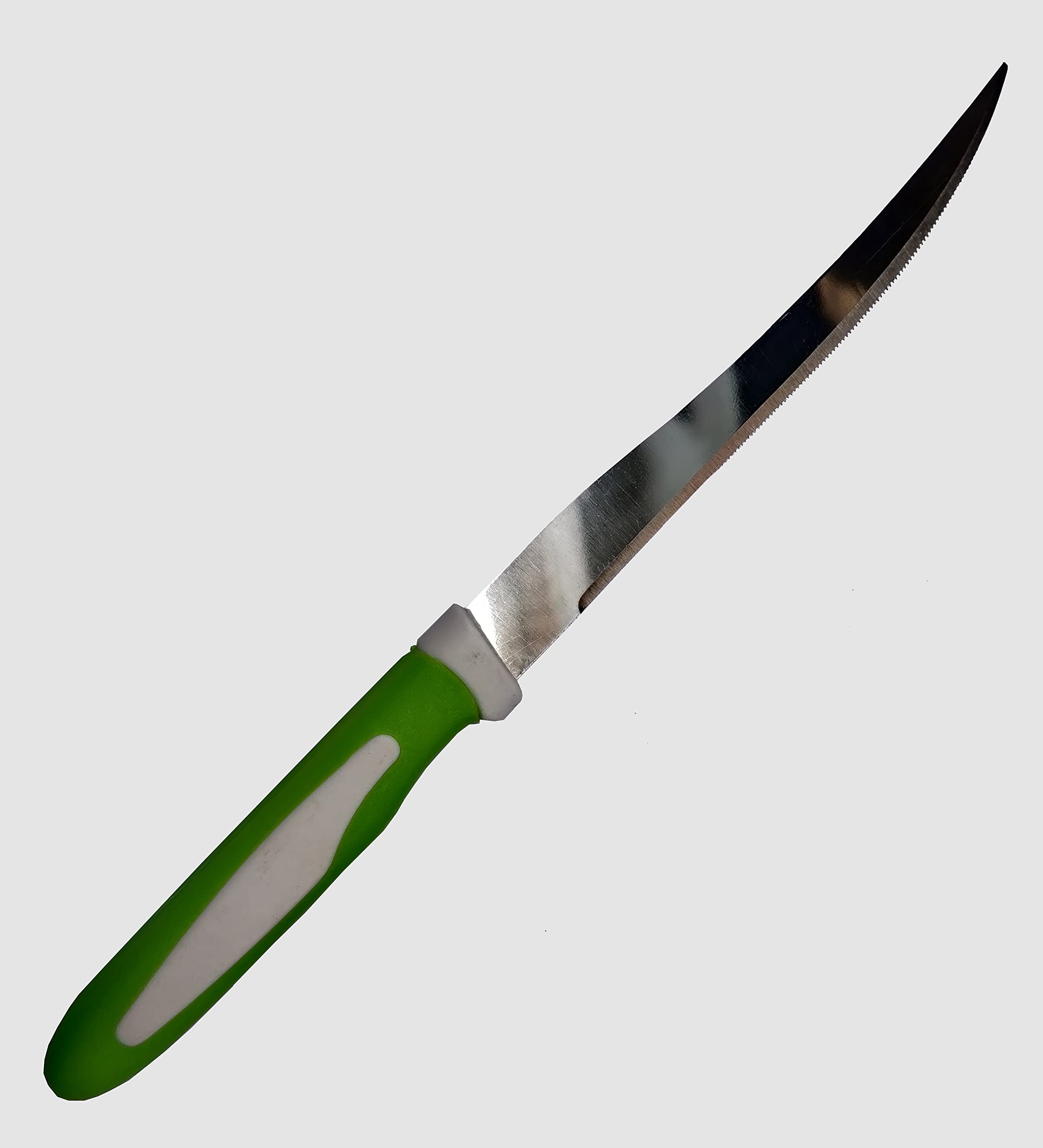 Sentosa KRIYAL Sales Stainless Steel 5" Micro Serration Blade TOMETO Knife Cutter with Comfortable Grip Also USE for VAGITABLE Cutting and Chopping (Multi Colour)