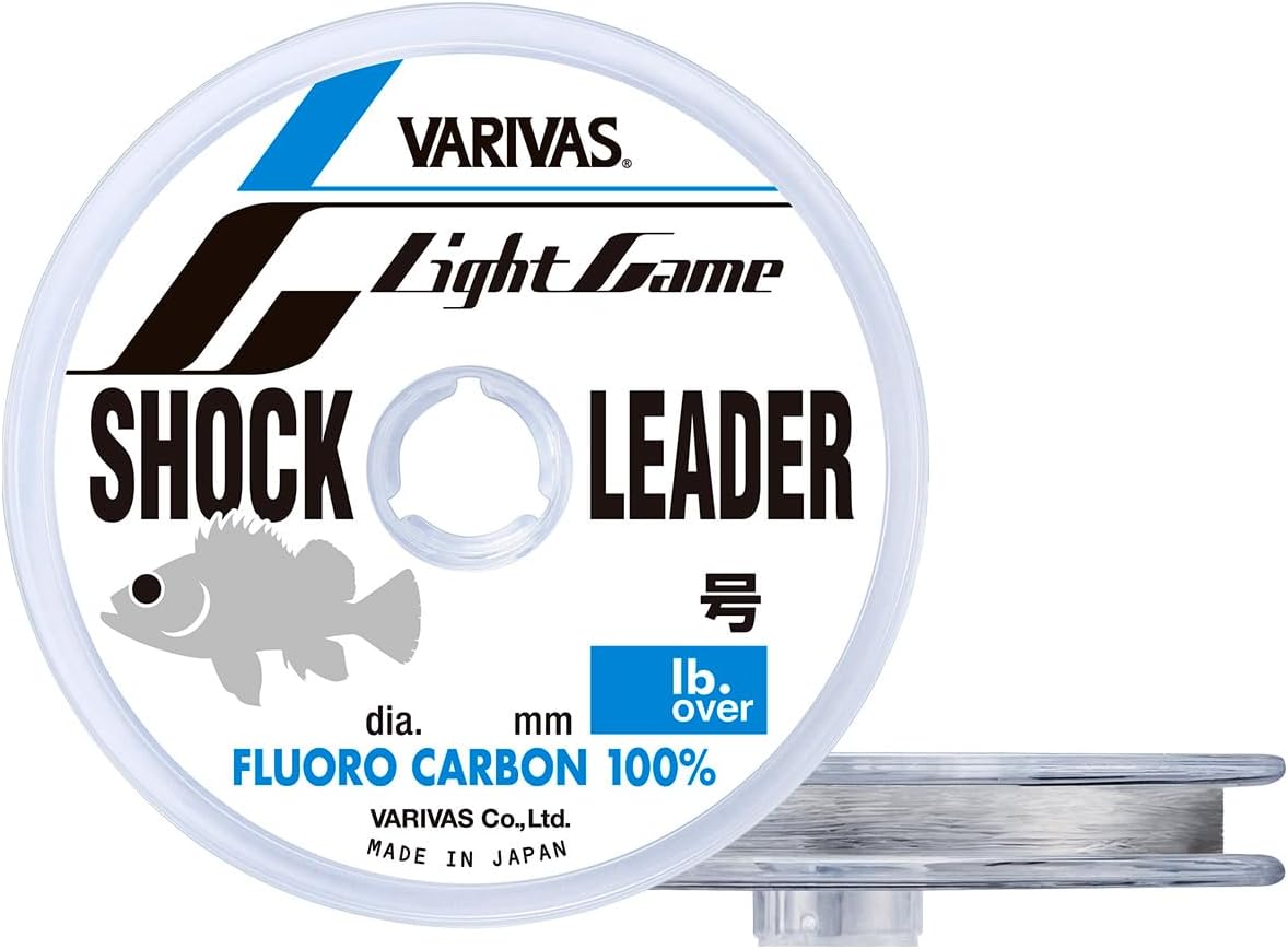 Baribas Fluorocarbon Light Game Shock Leader, 98.4 ft (30 m), No. 1.2 (5 lb.Over)