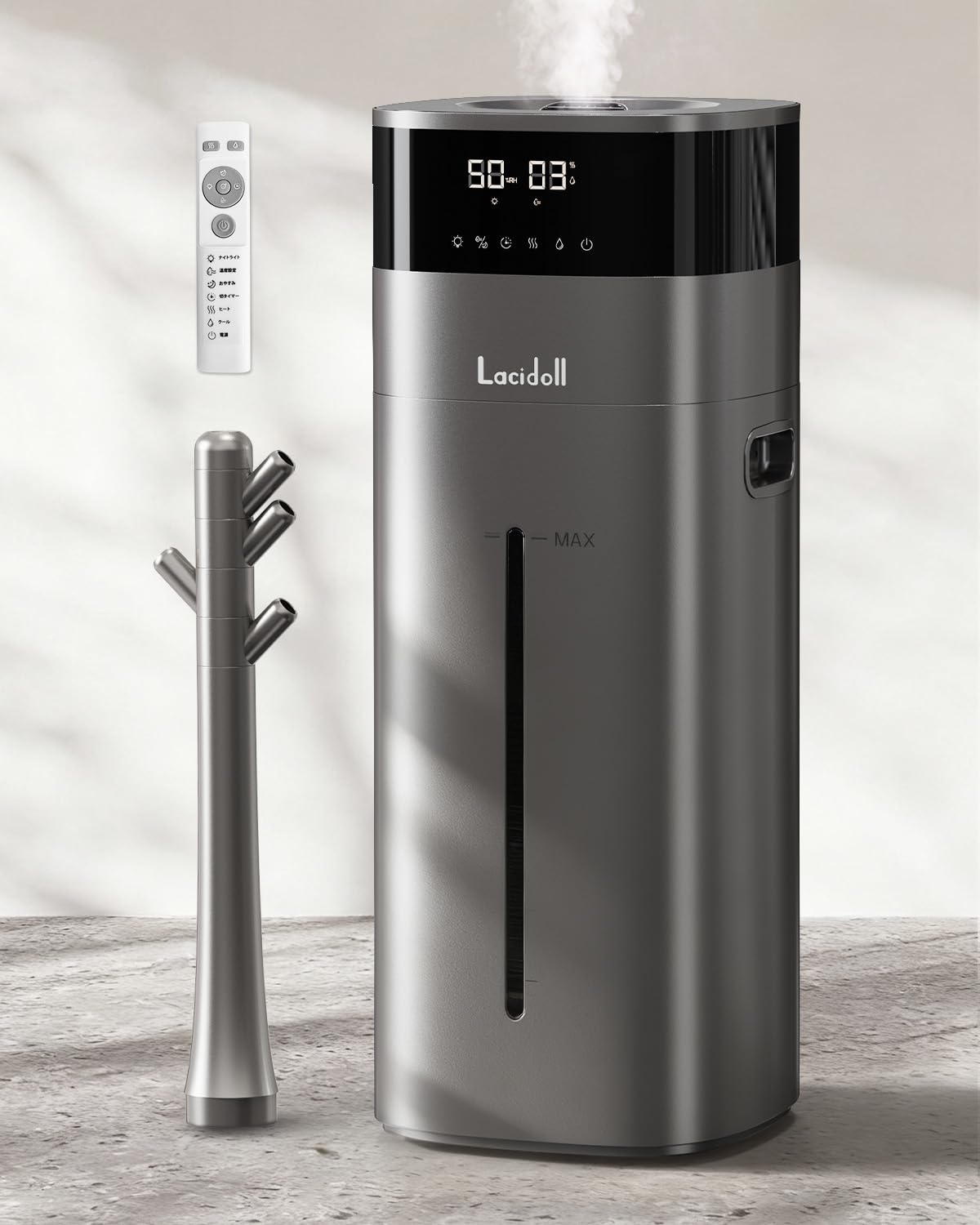 Amazon.co.jp: LACIDOLL 加湿器 大容量 スチーム式 ハイブリッド