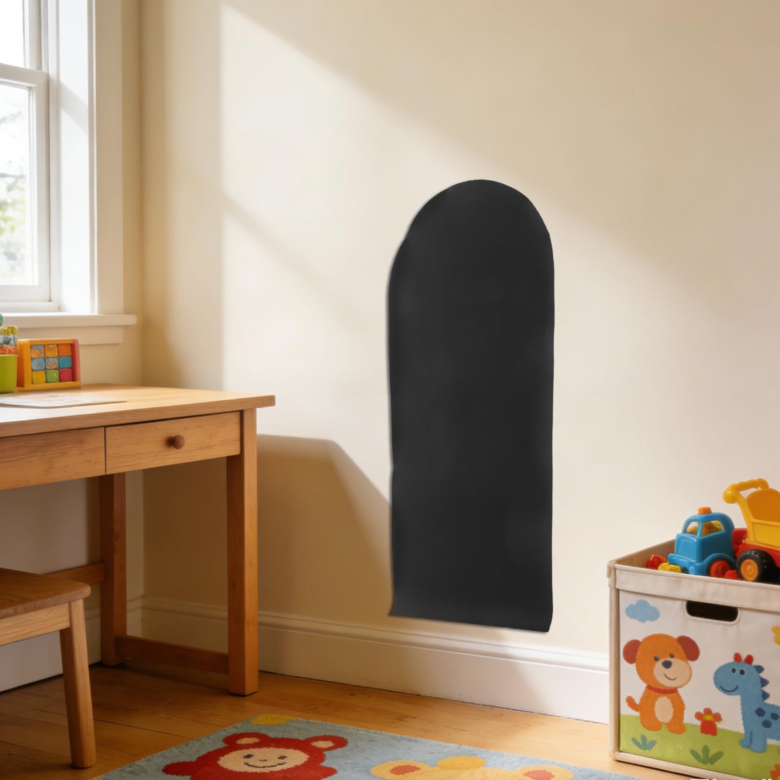 DOITOOL Pizarra Magnética Adhesiva para Pared en Forma de Arco, Flexible para Escribir, Material Plástico Respaldo Autoadhesivo Adecuado para Decoración Infantil Hogar
