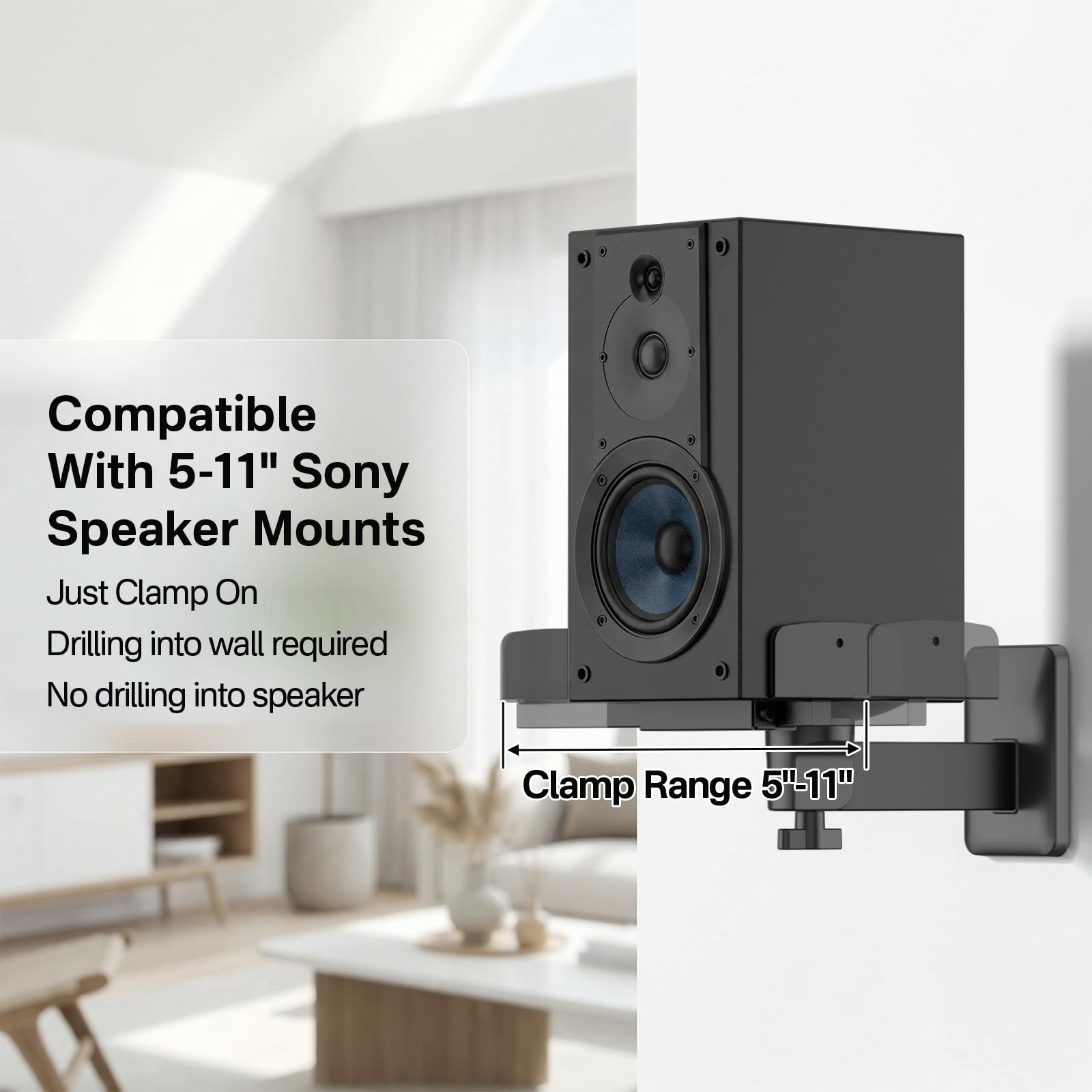 Amazon.com: Heavy Duty Speaker Wall Mounts Compatible with Sony SS