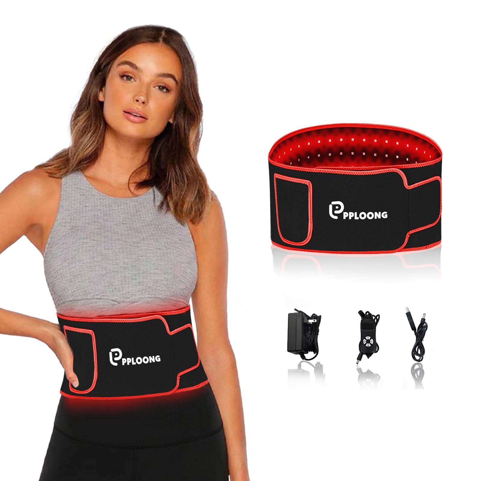 PPLOONG Red Light Therapy Belt for Body Near Infrared Light Therapy ...