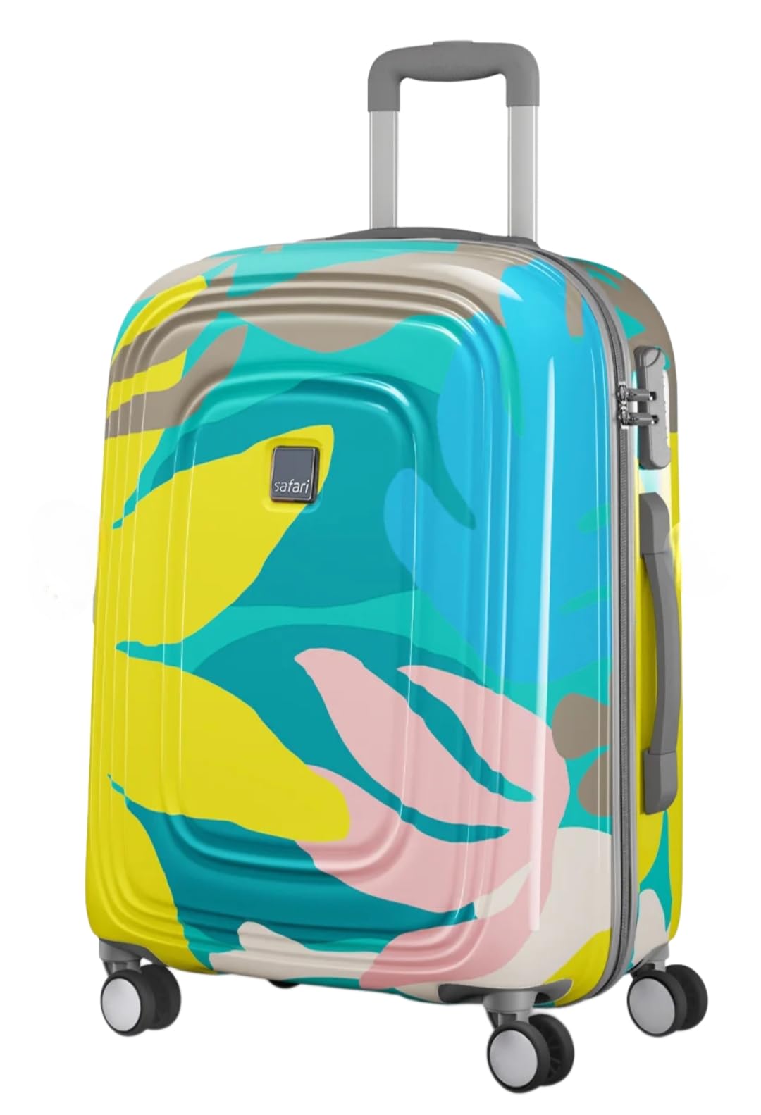 Safari Medium Check-in Luggage, 66 cm, Artistic Print, USB Charging Port, 3-Digit Combination Lock-picture-15
