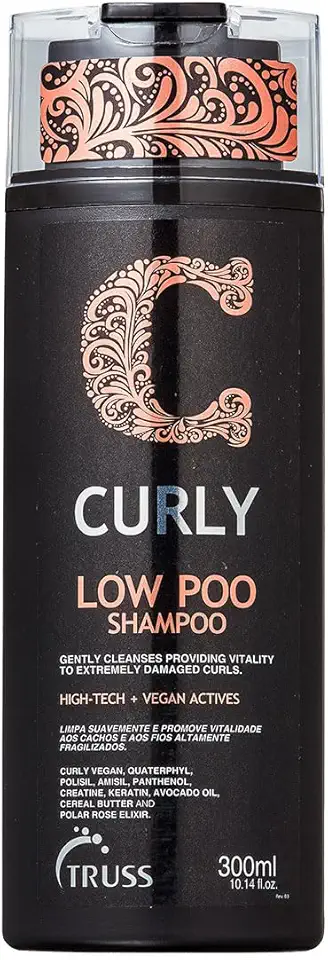 Truss Shampoo Low Poo Curly | Limpeza Suave, Hidratação e Definição para Cabelos Cacheados e Ondulados | 300ml