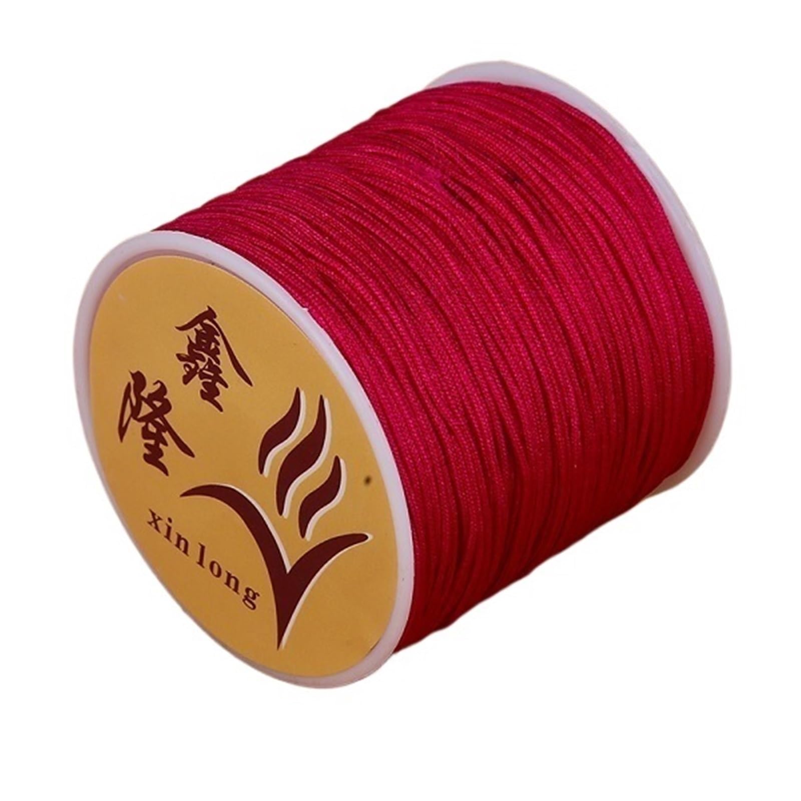Nylon Cord Thread 20PCS 40m/lot 0.8mm Cotton Knotting Macrame Cord Nylon Thread String DIY Beading Braided Bracelet Jewelry Making for Making Bracelet, Necklace, Chinese Knot(12)