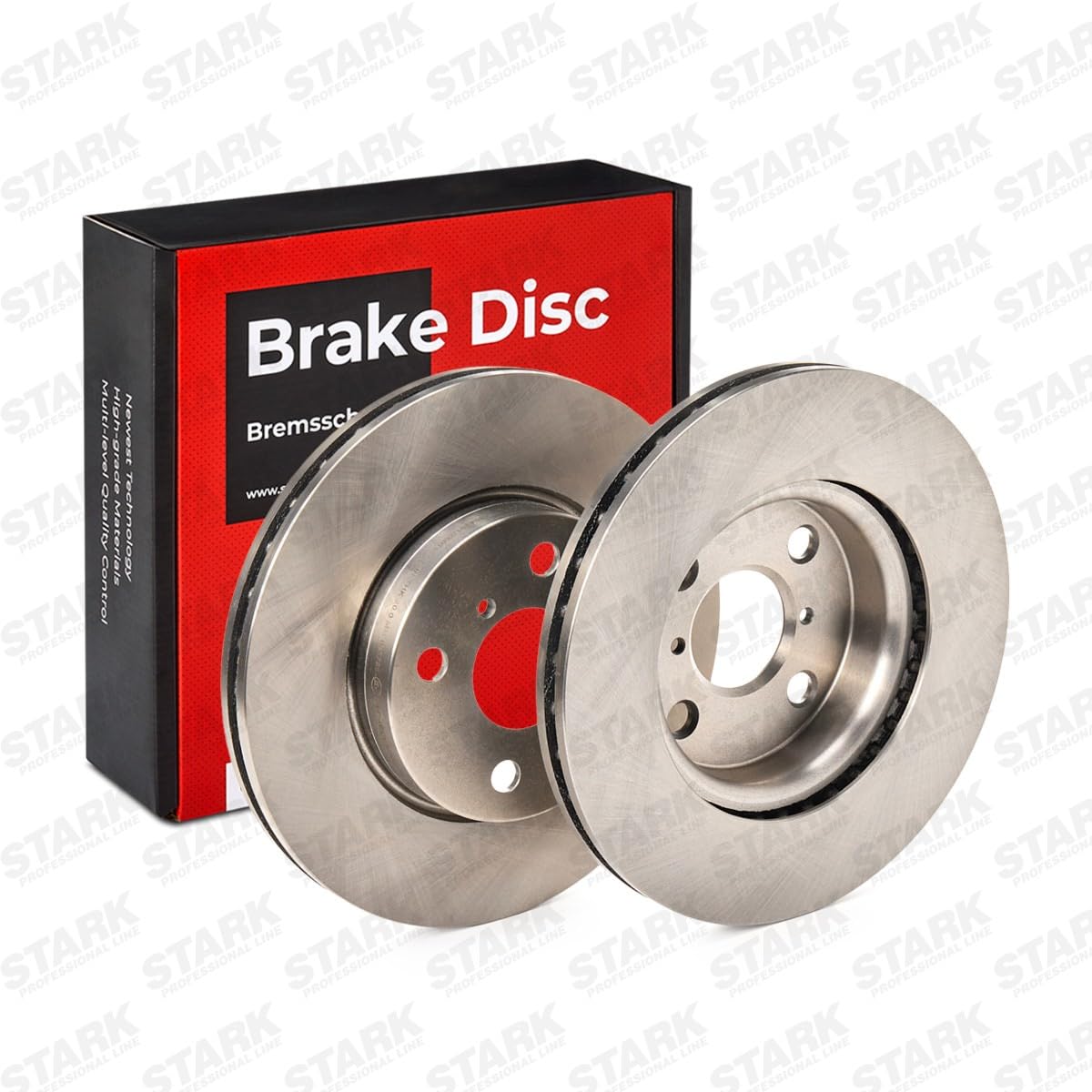 STARK SKBD-0020078 2x Disco freno Anteriore senza viti/bulloni Compatibilità con TOYOTA Yaris Hatchback P9