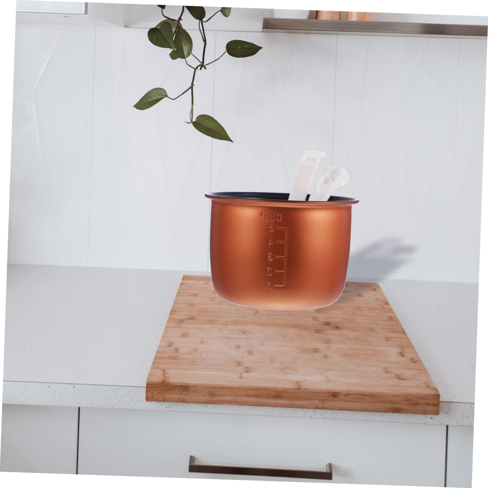 Cabilock Doublure Antiadhésive en Alliage D'aluminium 1,2l Cuiseur à Riz pour Plusieurs Styles Pot Intérieur de Remplacement Polyvalent Facile à Nettoyer Cuisine Domestique