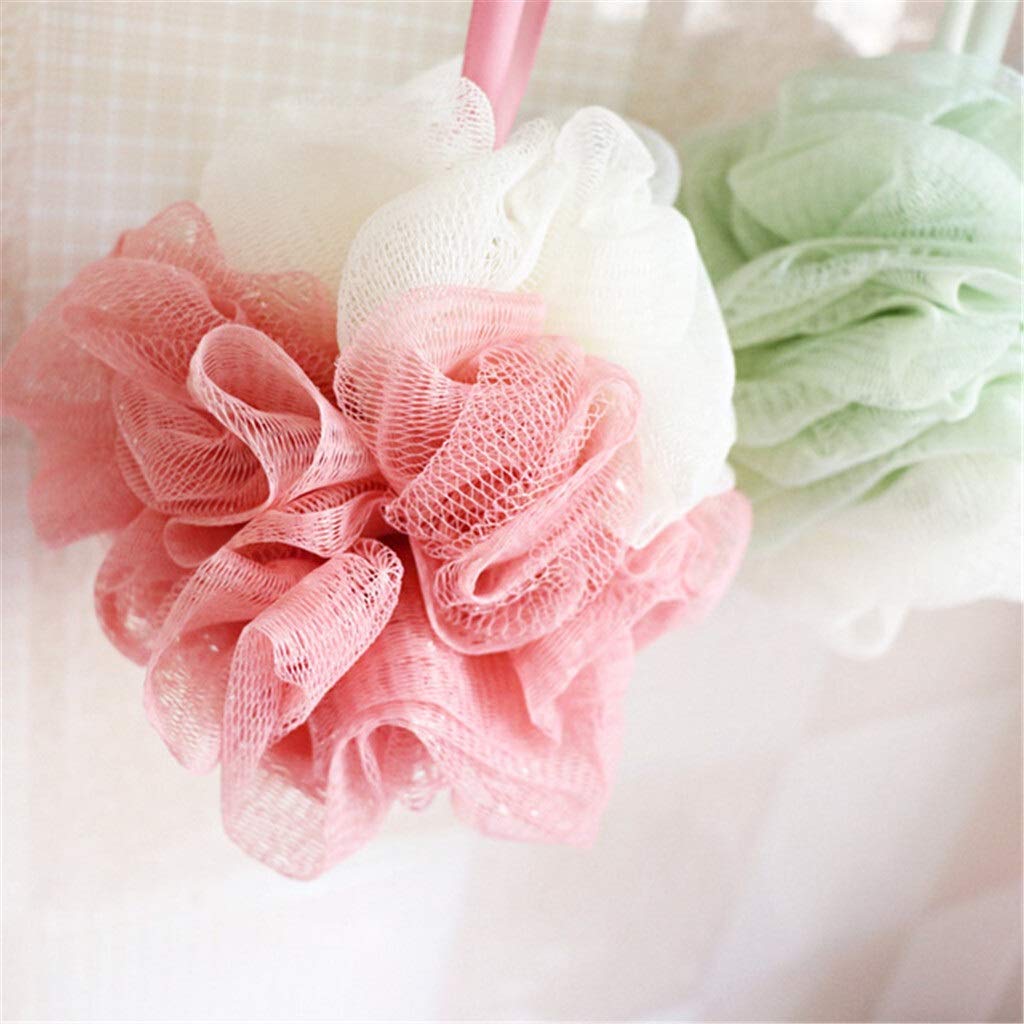 Ręcznik złuszczający Myjka Szczotka do ciała Gąbka do ciała Gąbka pod prysznic Loofah Gąbka do kąpieli Pufa Mesh Ball Złuszczające rękawiczki złuszczające Premium Scrubber (kolor: C) (D)