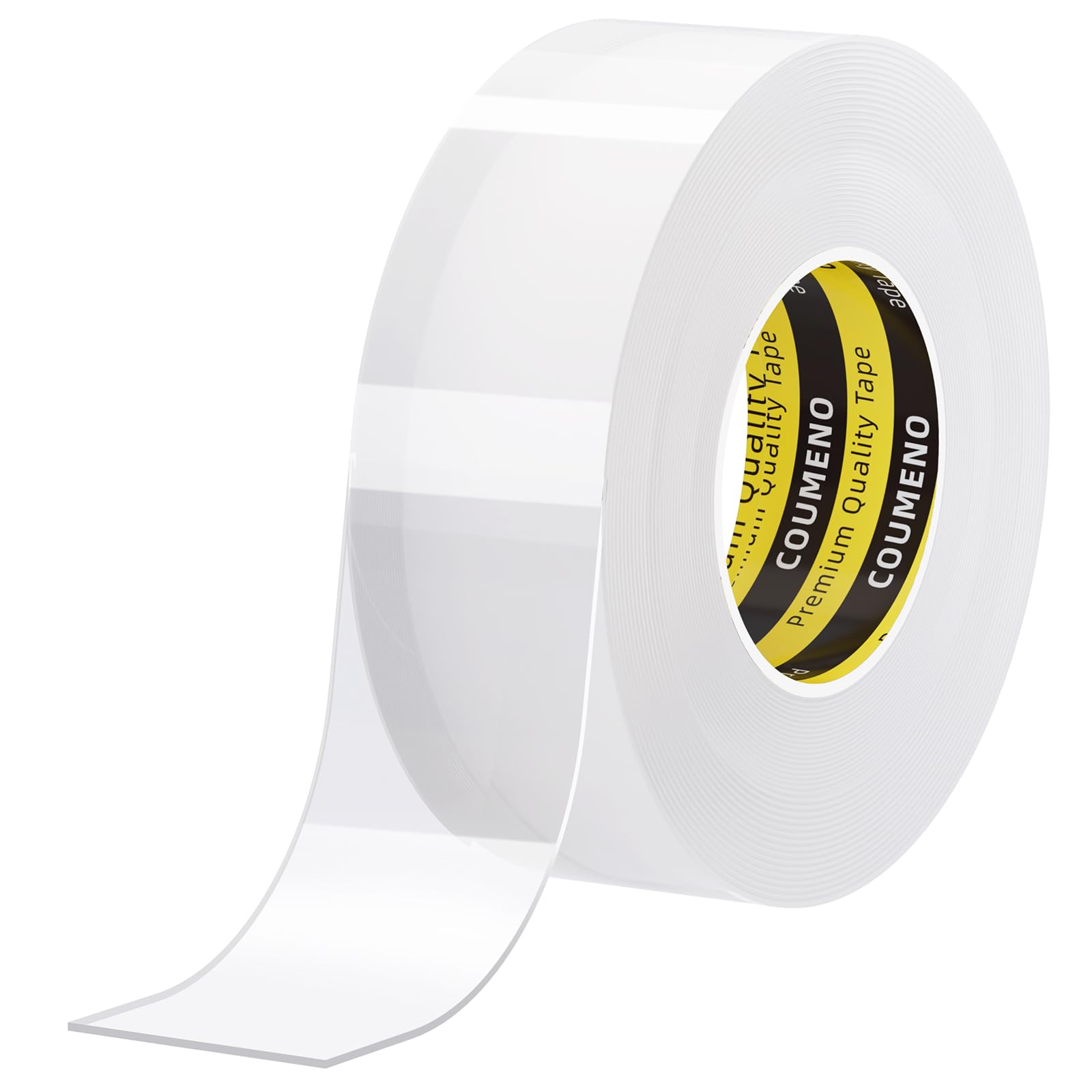 COUMENO Clear Sealing Tape, 35 mm x 10 m,Waterproof Sealing Tape,Window Draft Tape & Insulation Strip,Bath Sealant Tape & Waterproof Caulk Strip for Kitchen, Bathroom, Sink