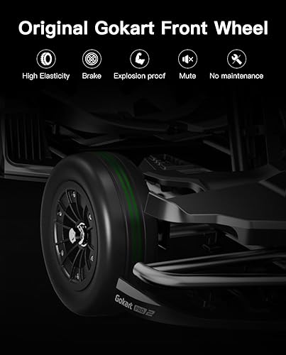 Miniatura 10 de stio Conjunto de rueda delantera para Go Kart Pro y Gokart Bundle, compatible con Ninebot de Segway GoKart ProGokart Kit, Gokart Karting, kit de