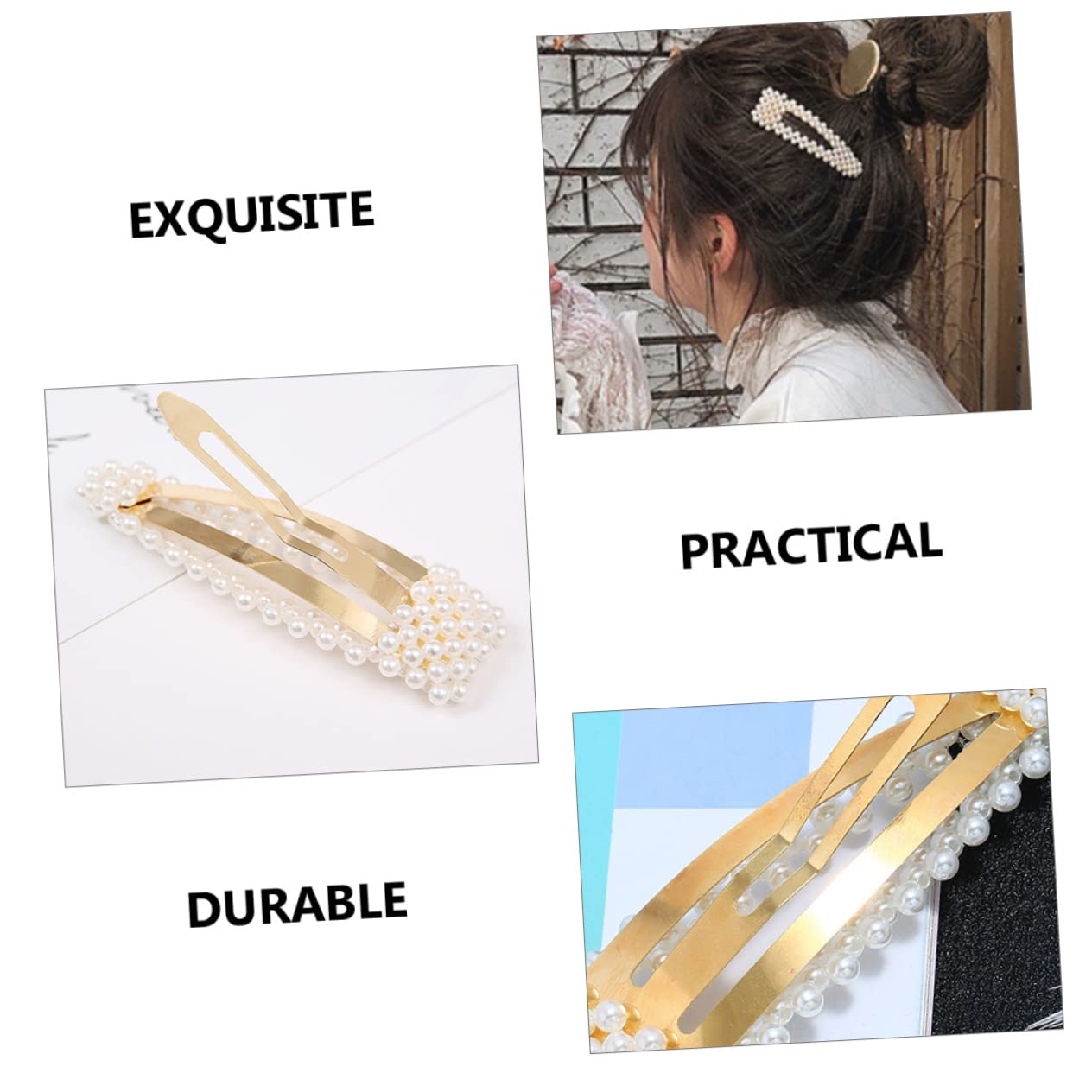 minkissy 20pezzi Fermagli Per Con Perle Eleganti Clip Decorative Per Donna e Ragazza Per Cerimonie e Uso Quotidiano Design Semplice e Confortevole