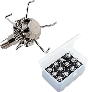 100 Grain Small Game Broadheads 12PK Judo Points with Broadhead Case Small Game Arrow Tips Screw-in Arrowheads