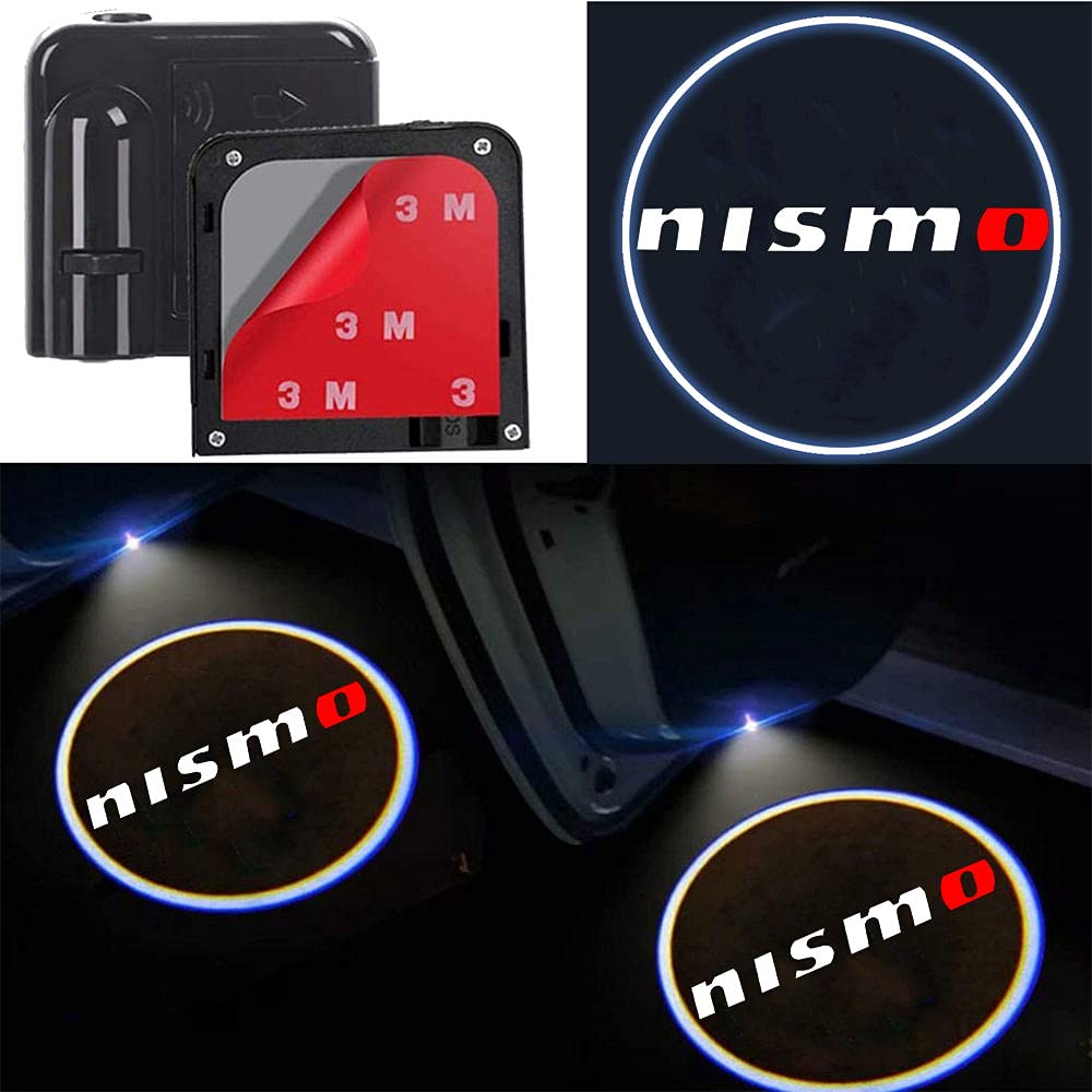 Buy Sunyi 2Pcs for Car Door Lights Logo for nissan nismo, Car Door Led